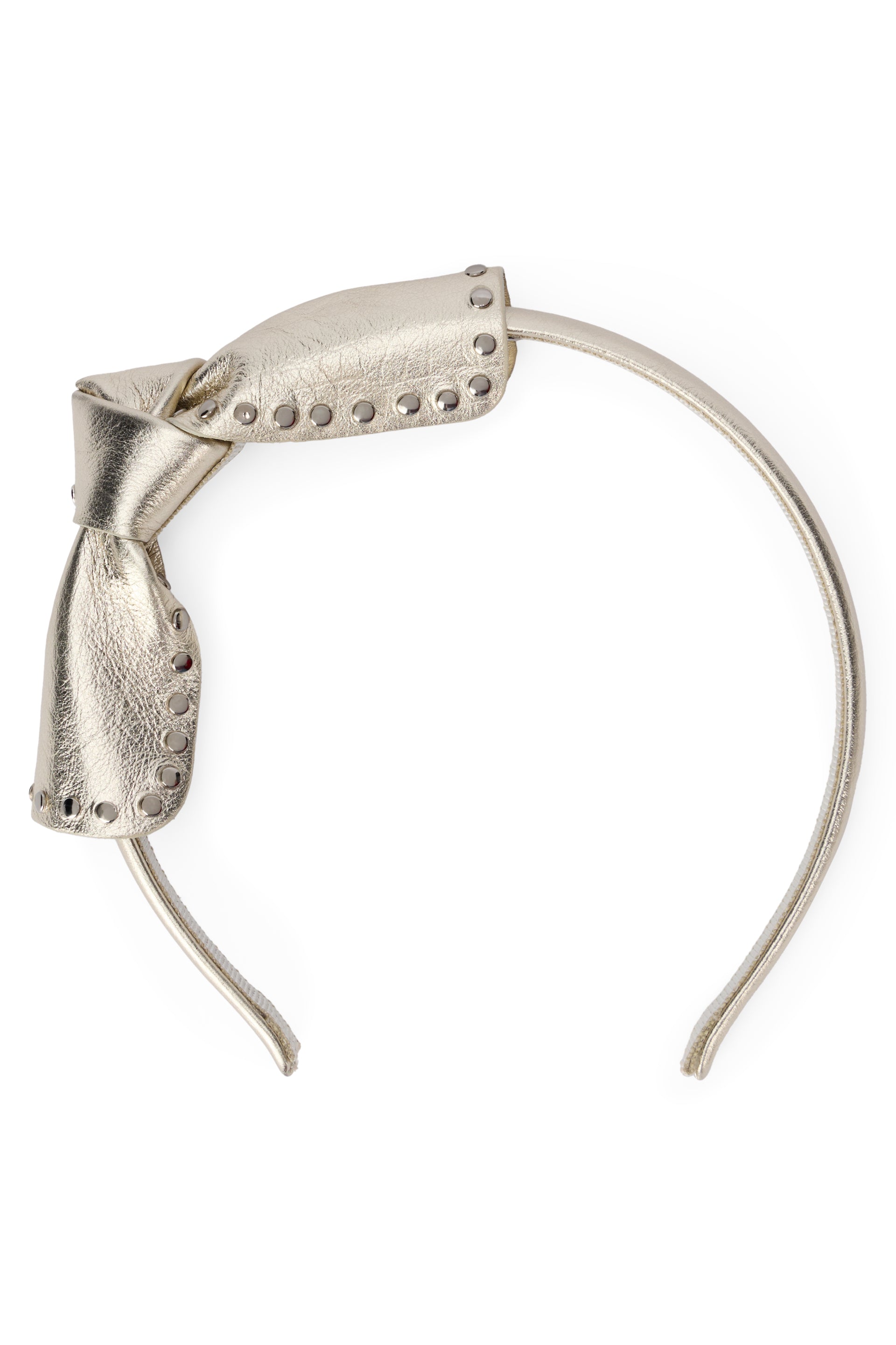 Headband for hair in silver color, elegant and versatile.