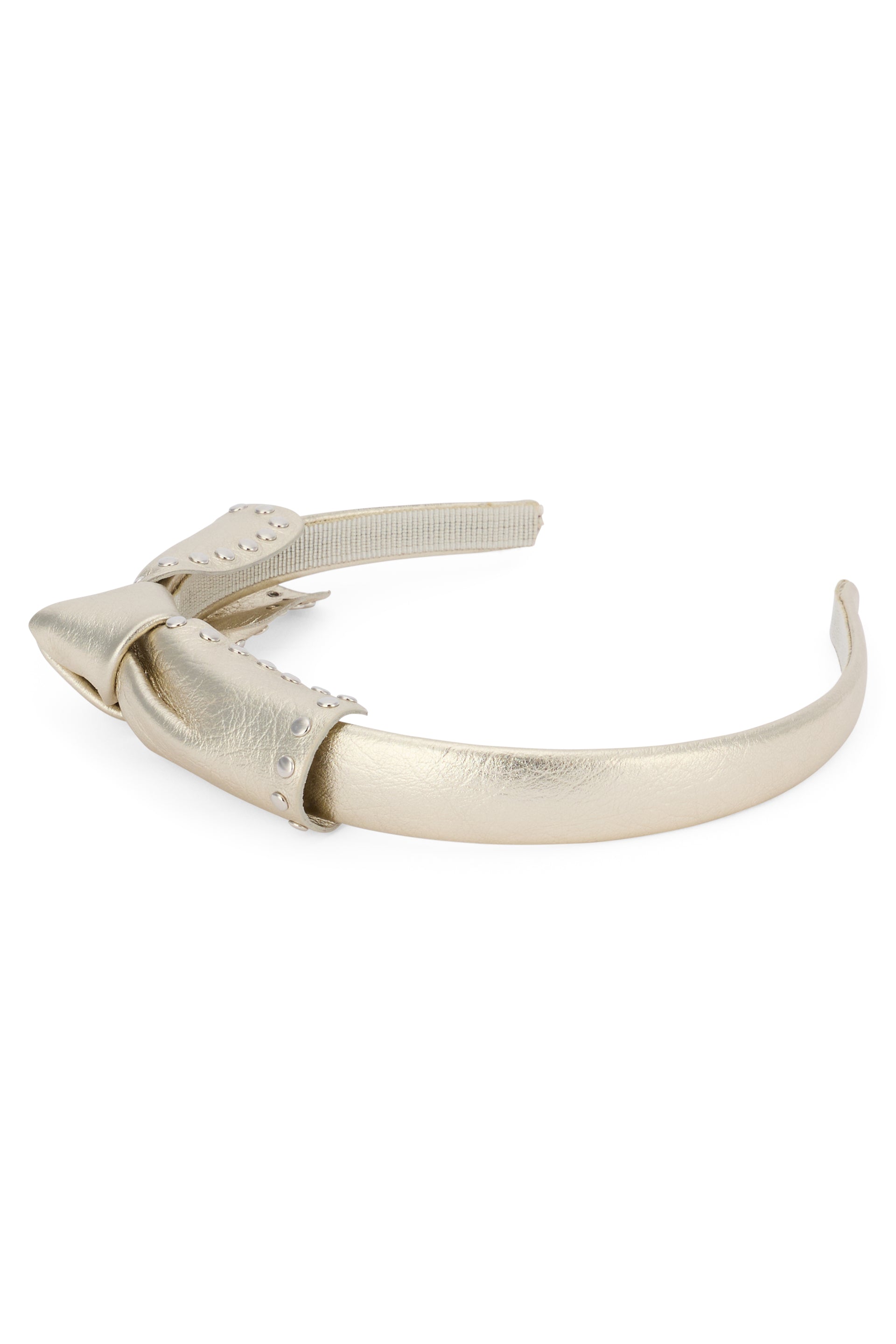 Headband for hair in silver color, elegant and versatile.