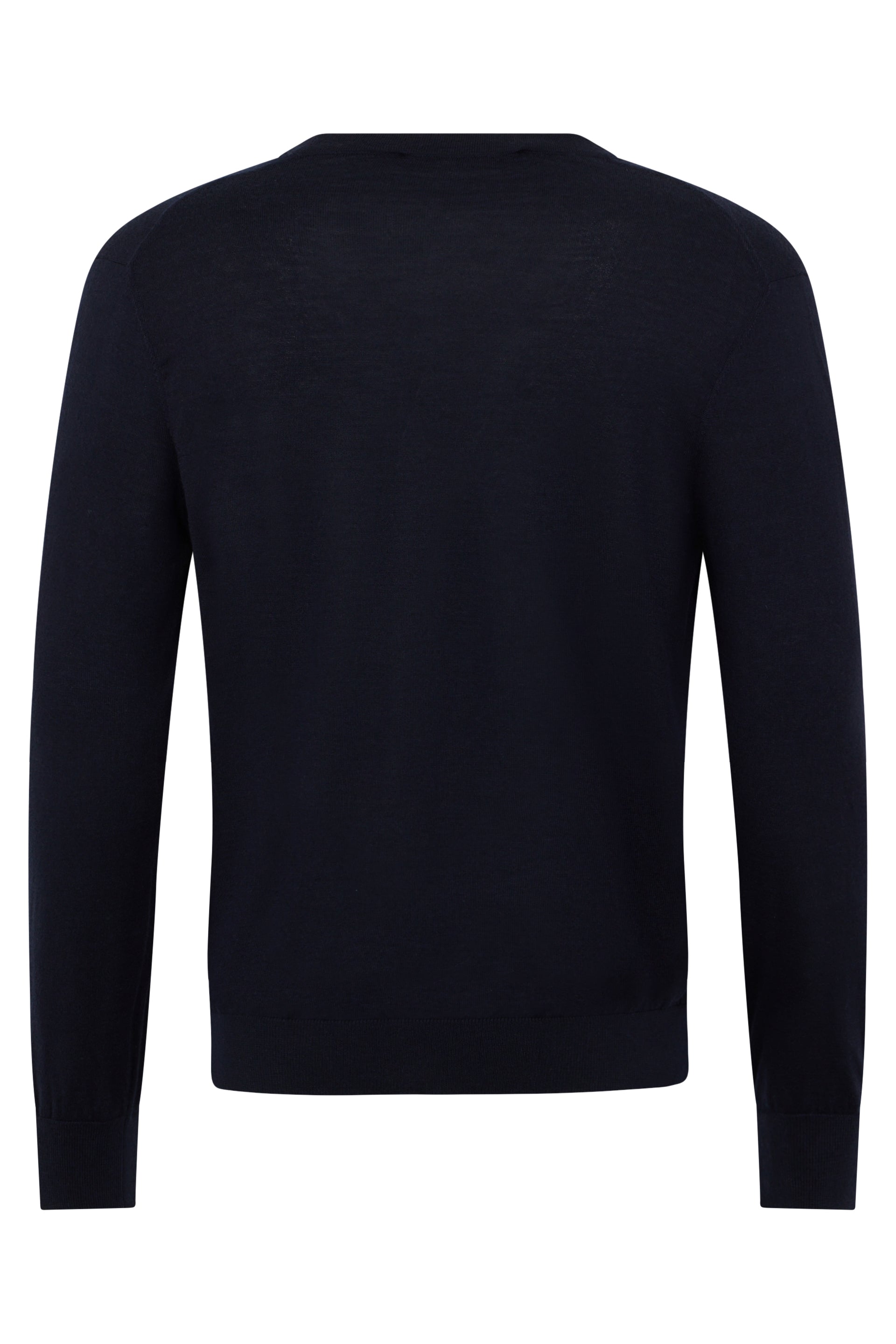 Classic black cardigan with button closure