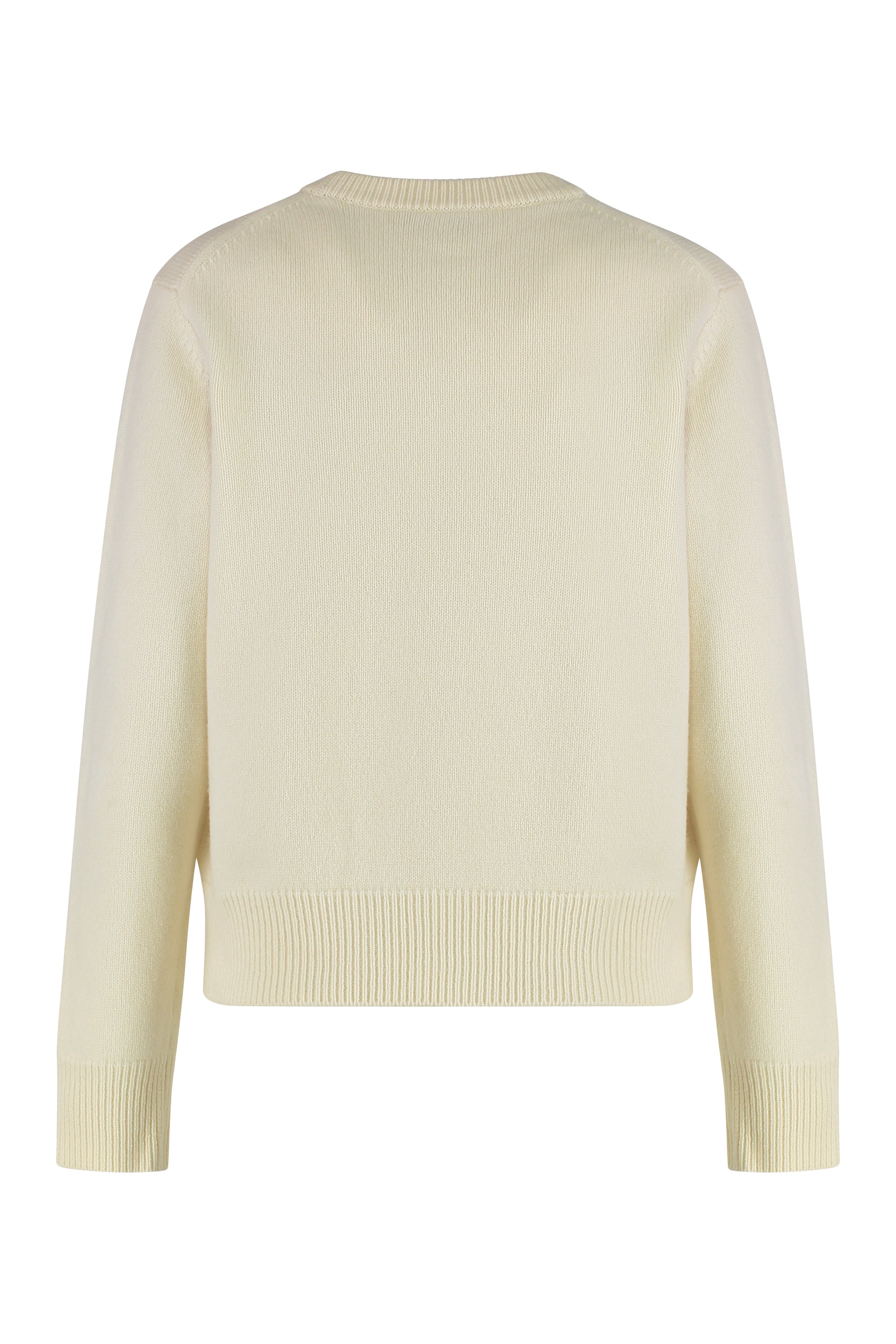 Round neck wool sweater