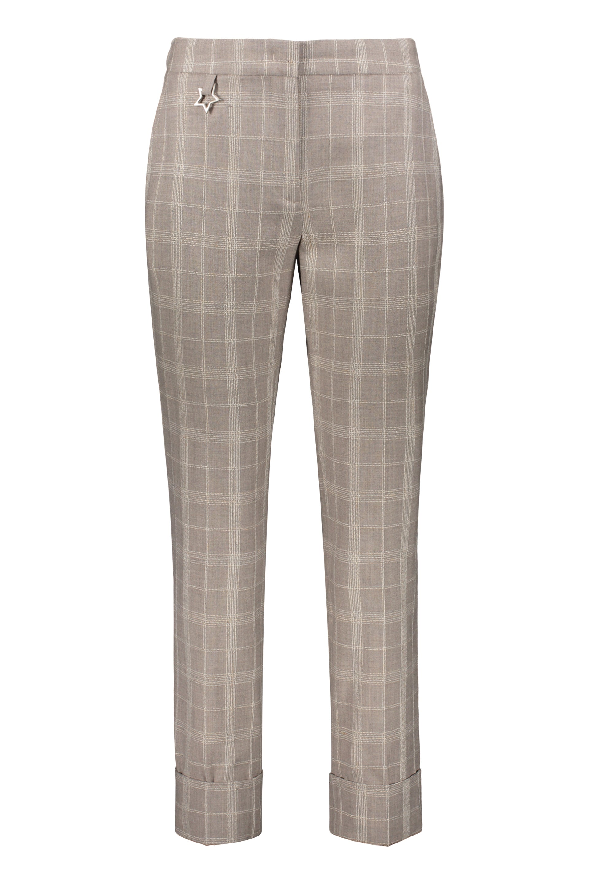 Virgin wool blend trousers