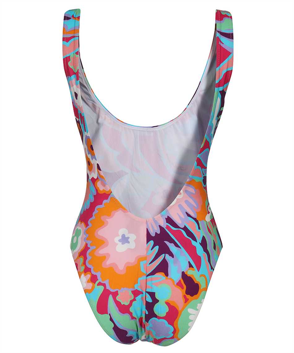 Printed one-piece swimsuit