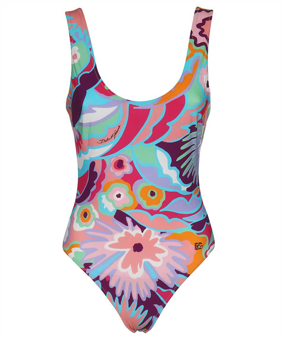 Printed one-piece swimsuit