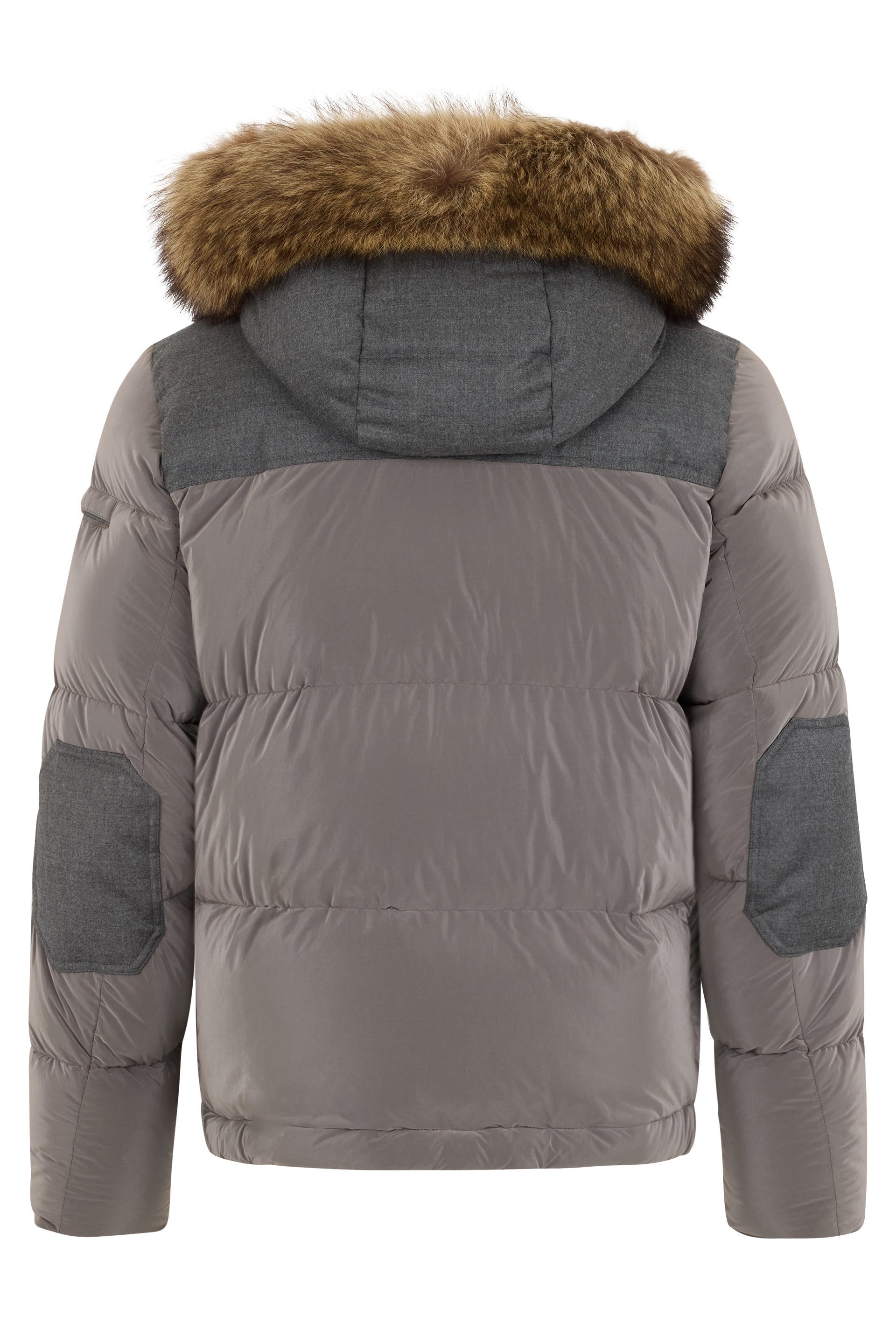 Men's winter jacket with modern hood