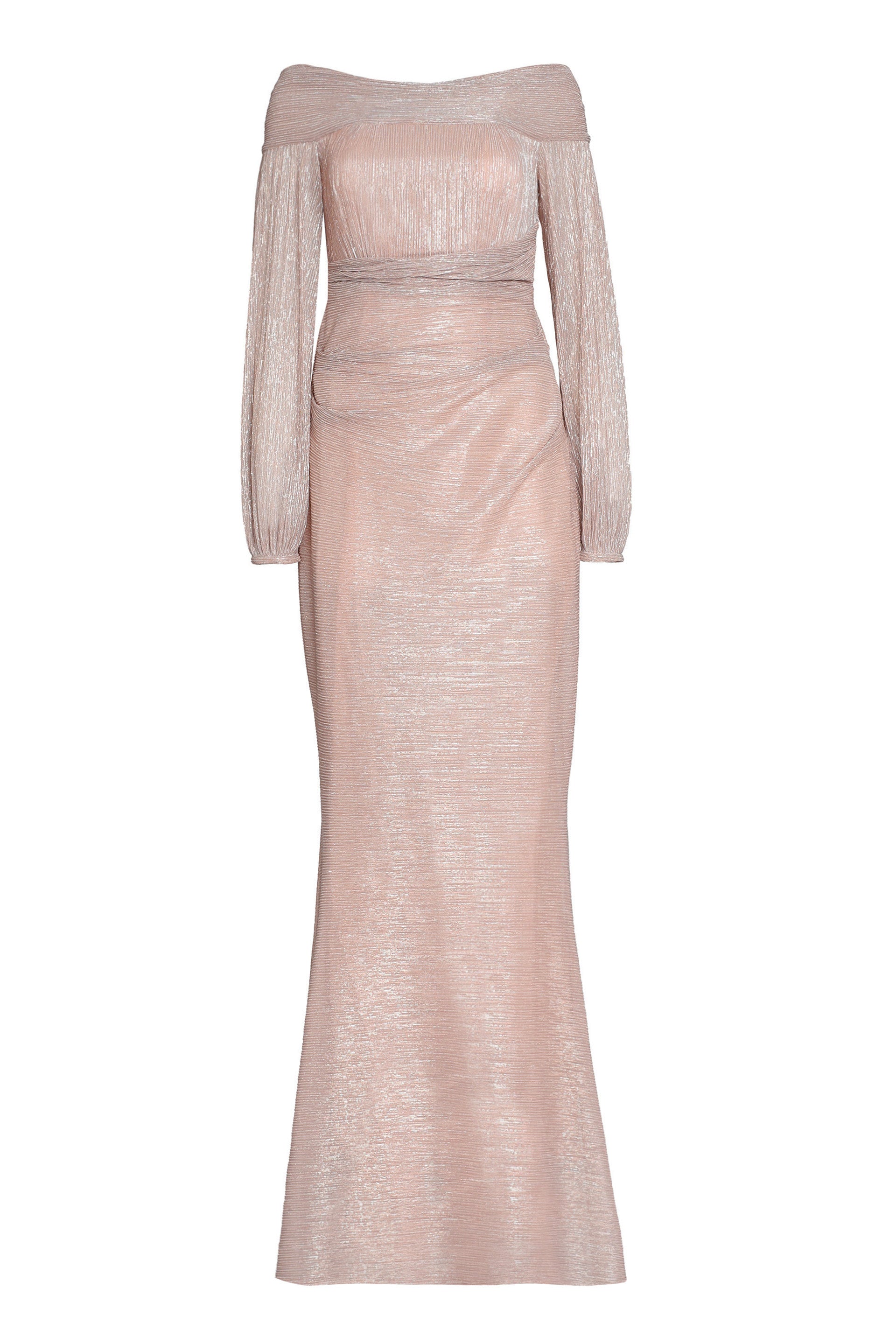 Lurex draped dress