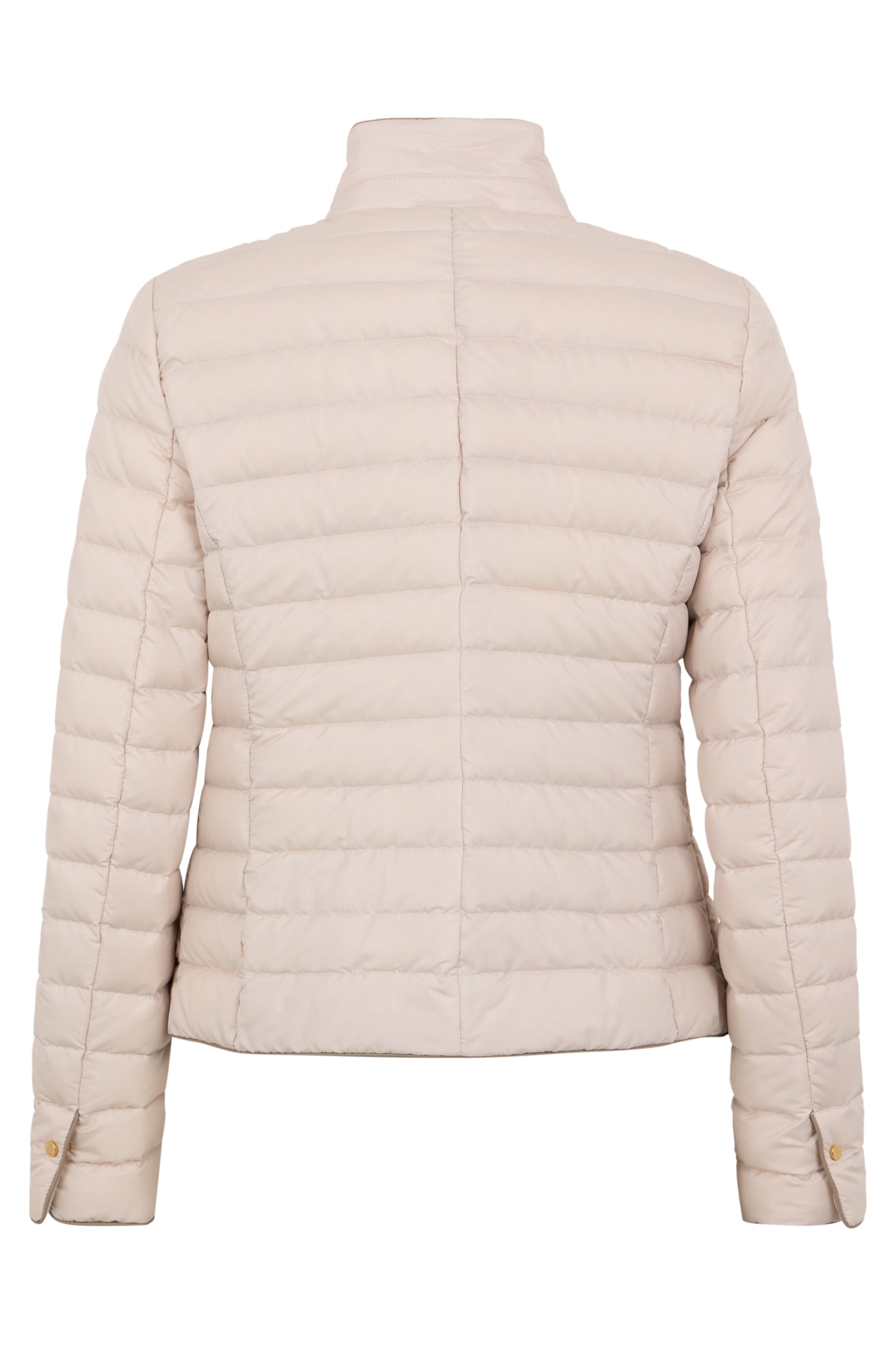 Beige padded jacket elegant and versatile