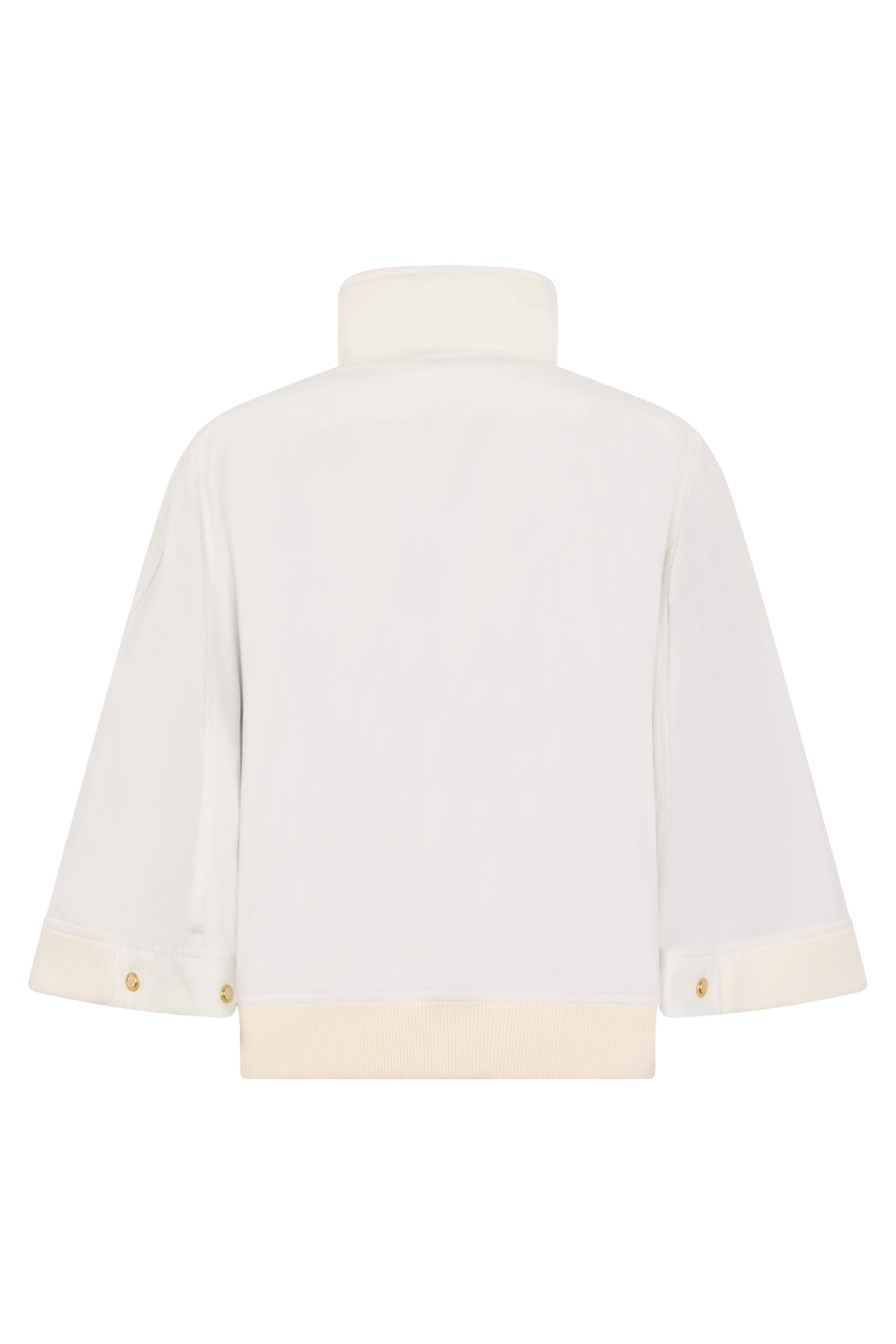 Lightweight white jacket, casual and versatile design.