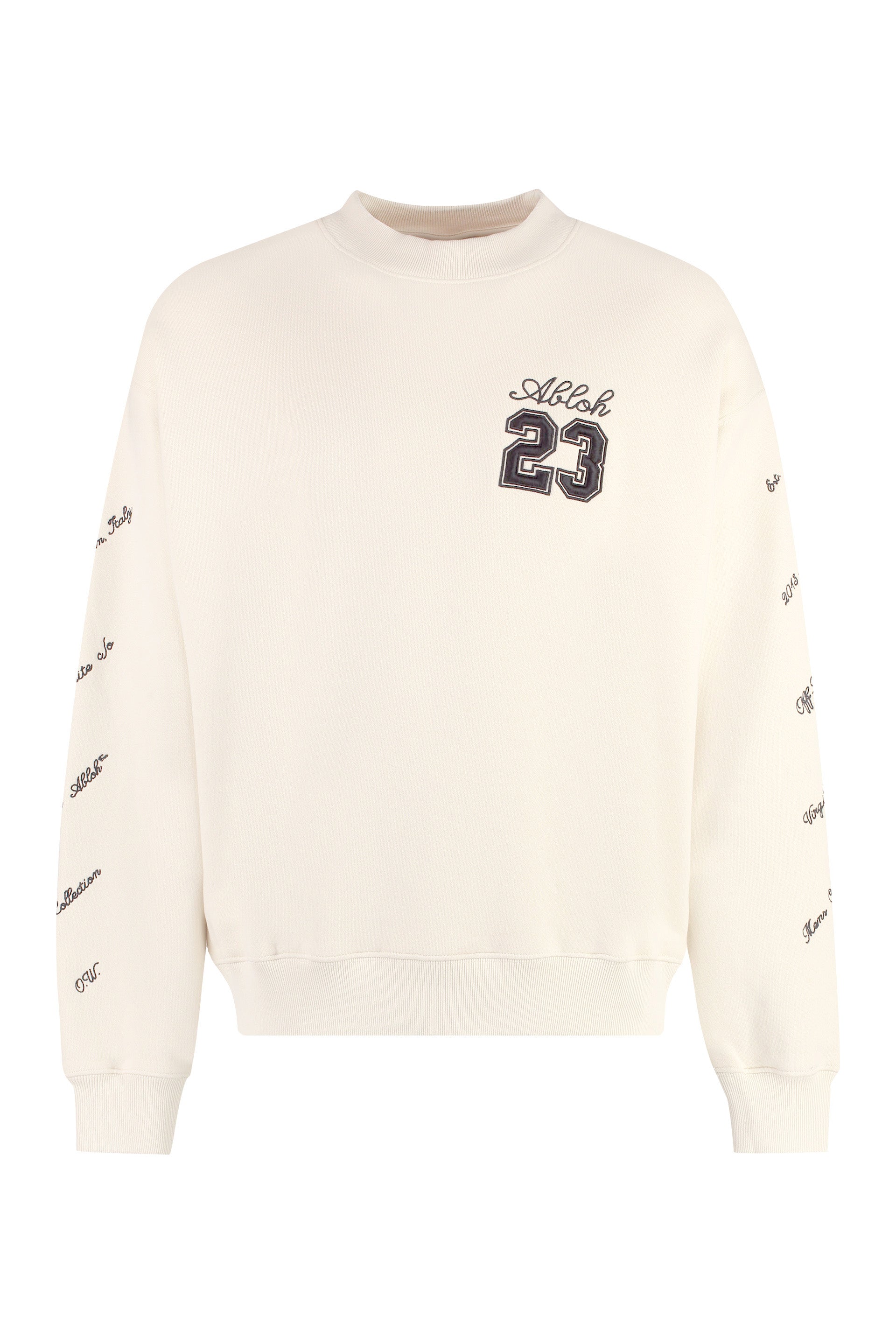 Cotton crew-neck sweatshirt