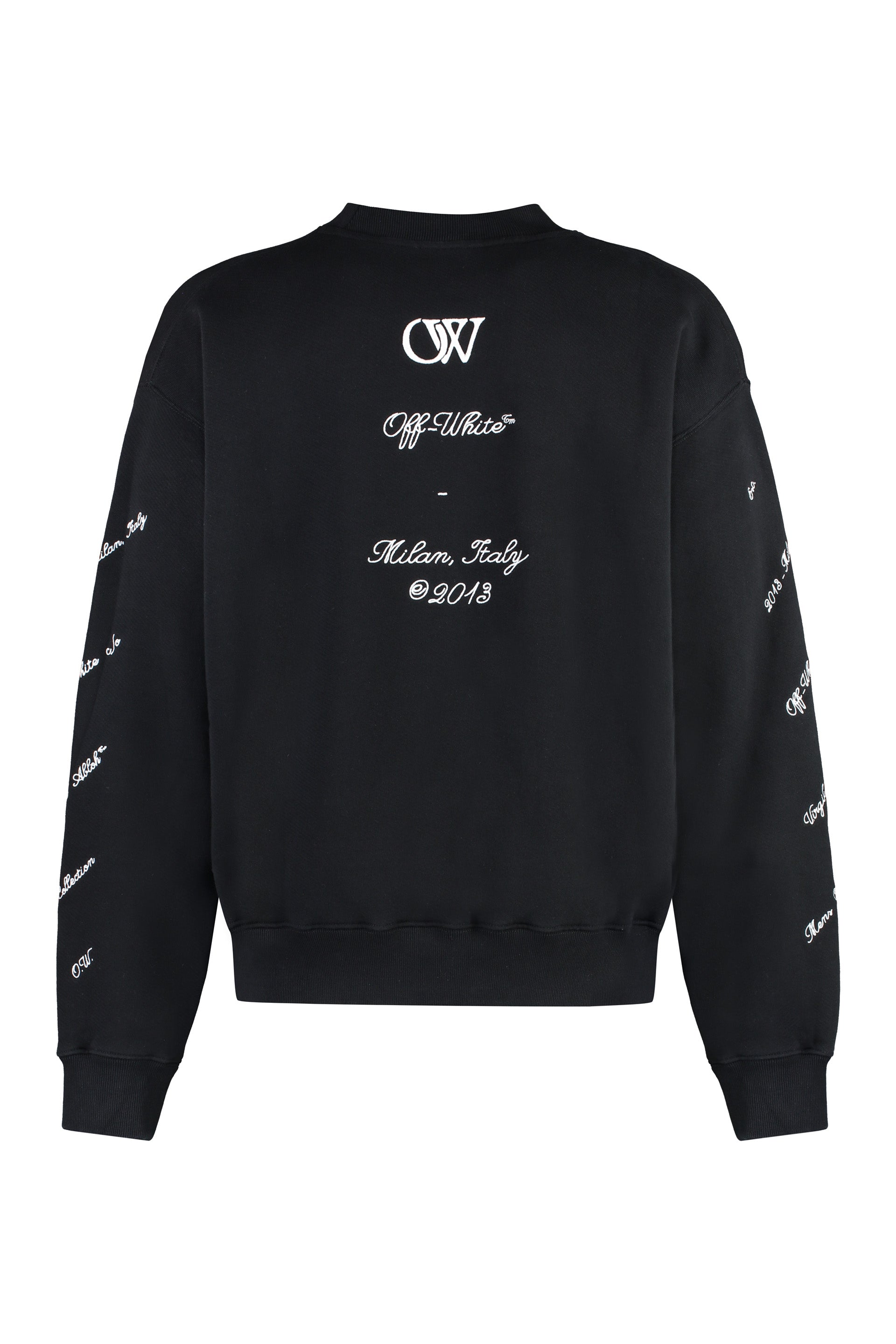 Cotton crew-neck sweatshirt