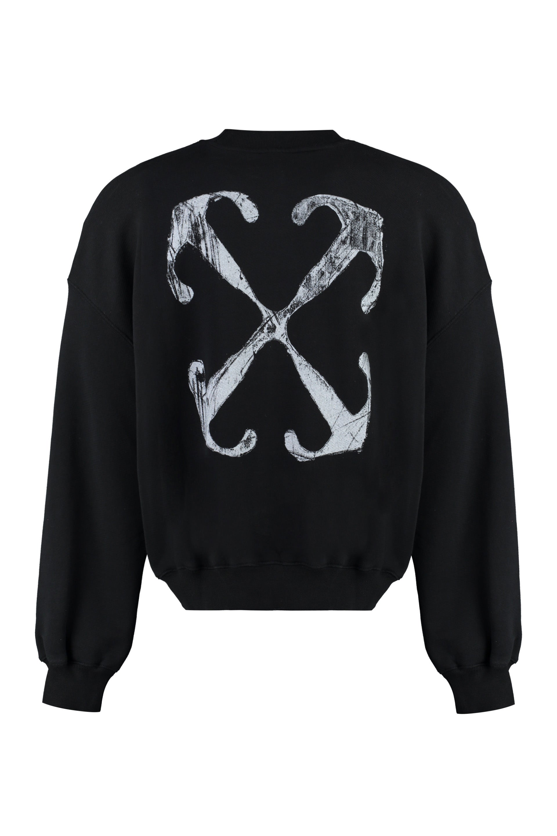 Cotton crew-neck sweatshirt