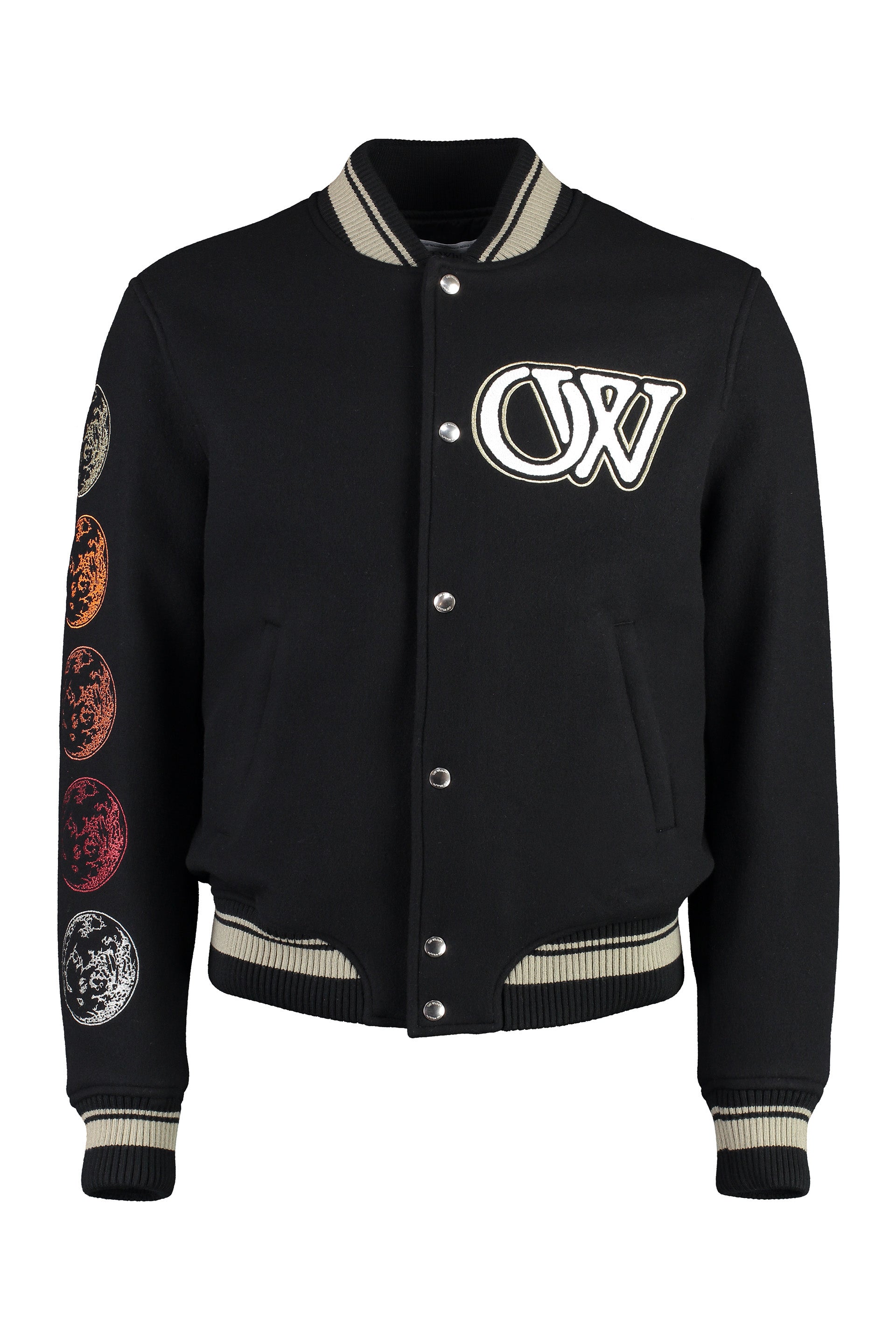 Varsity wool bomber jacket