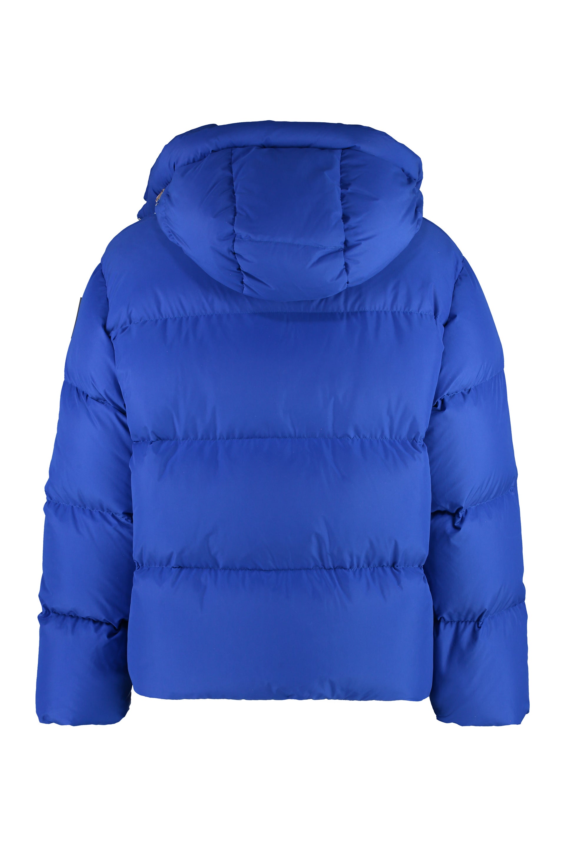 Hooded full-zip down jacket