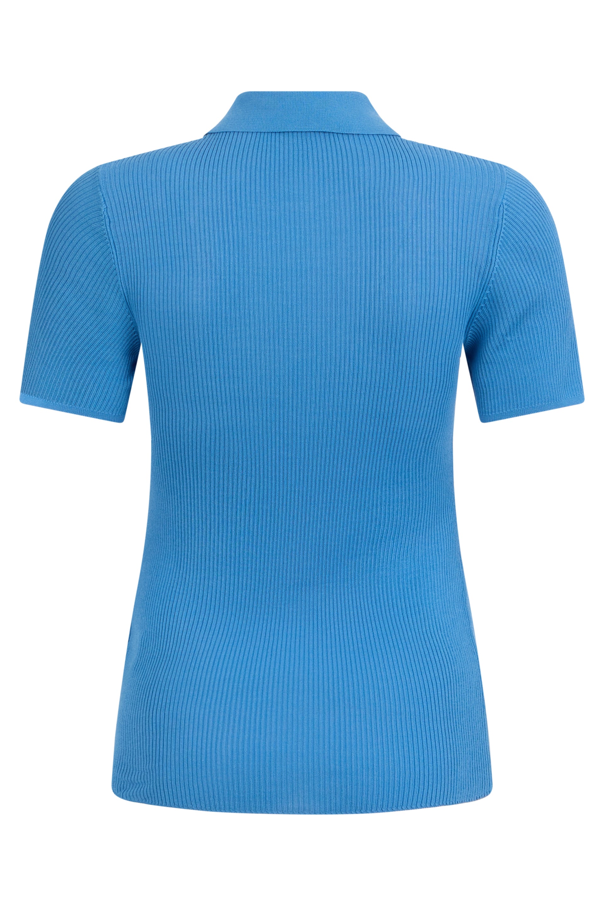Blue short polo, soft and breathable