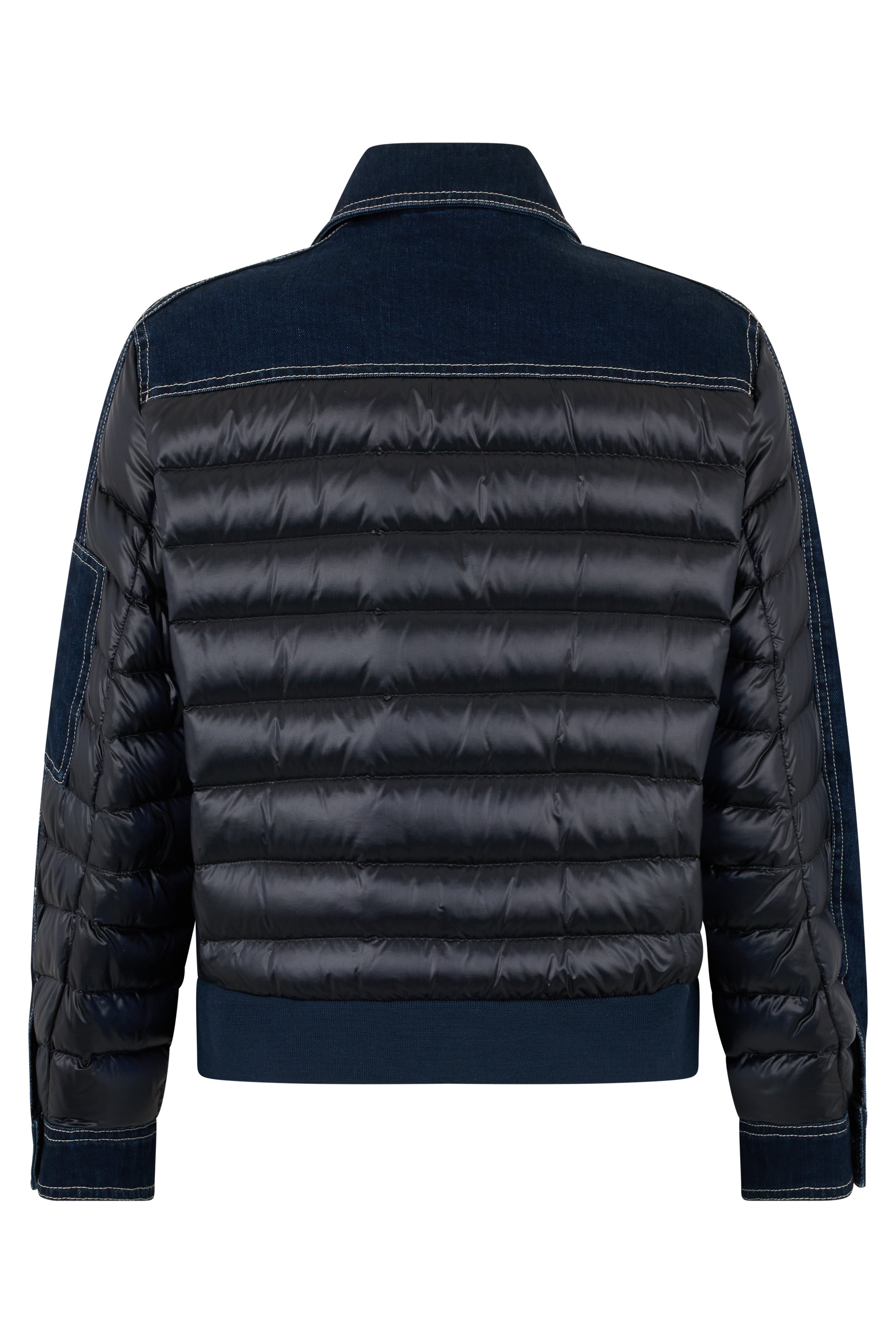 Dark blue denim jacket casual elegant
