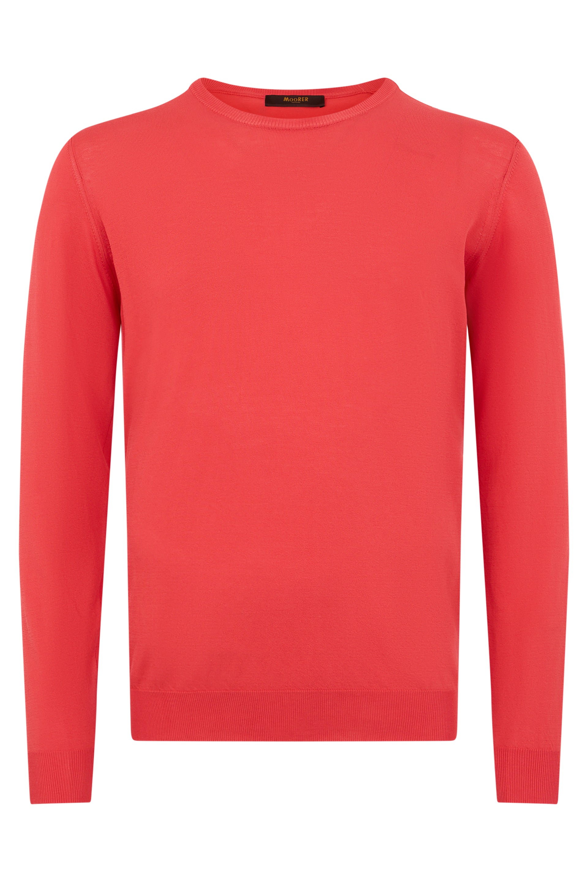 Red sweater with long sleeves, comfort and style.