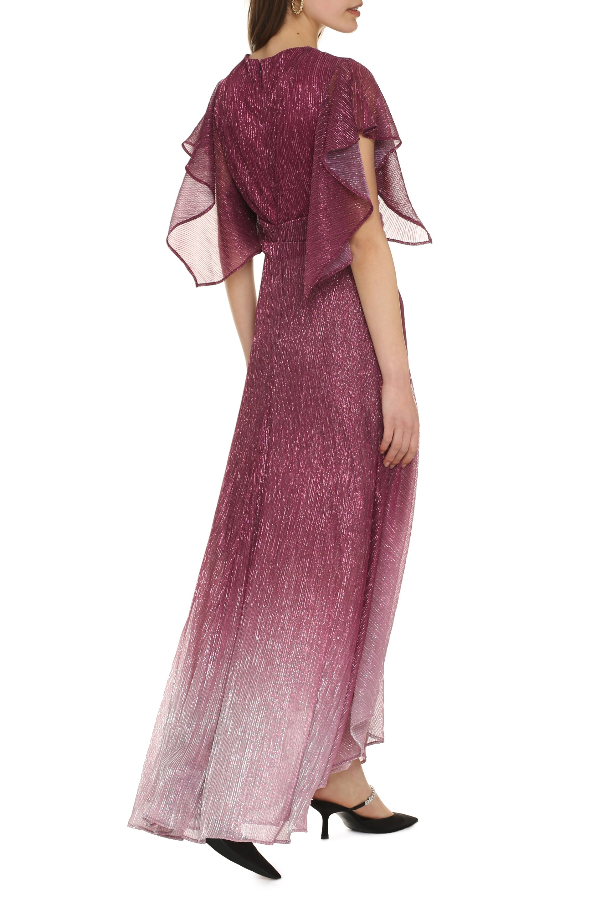 Lurex draped dress