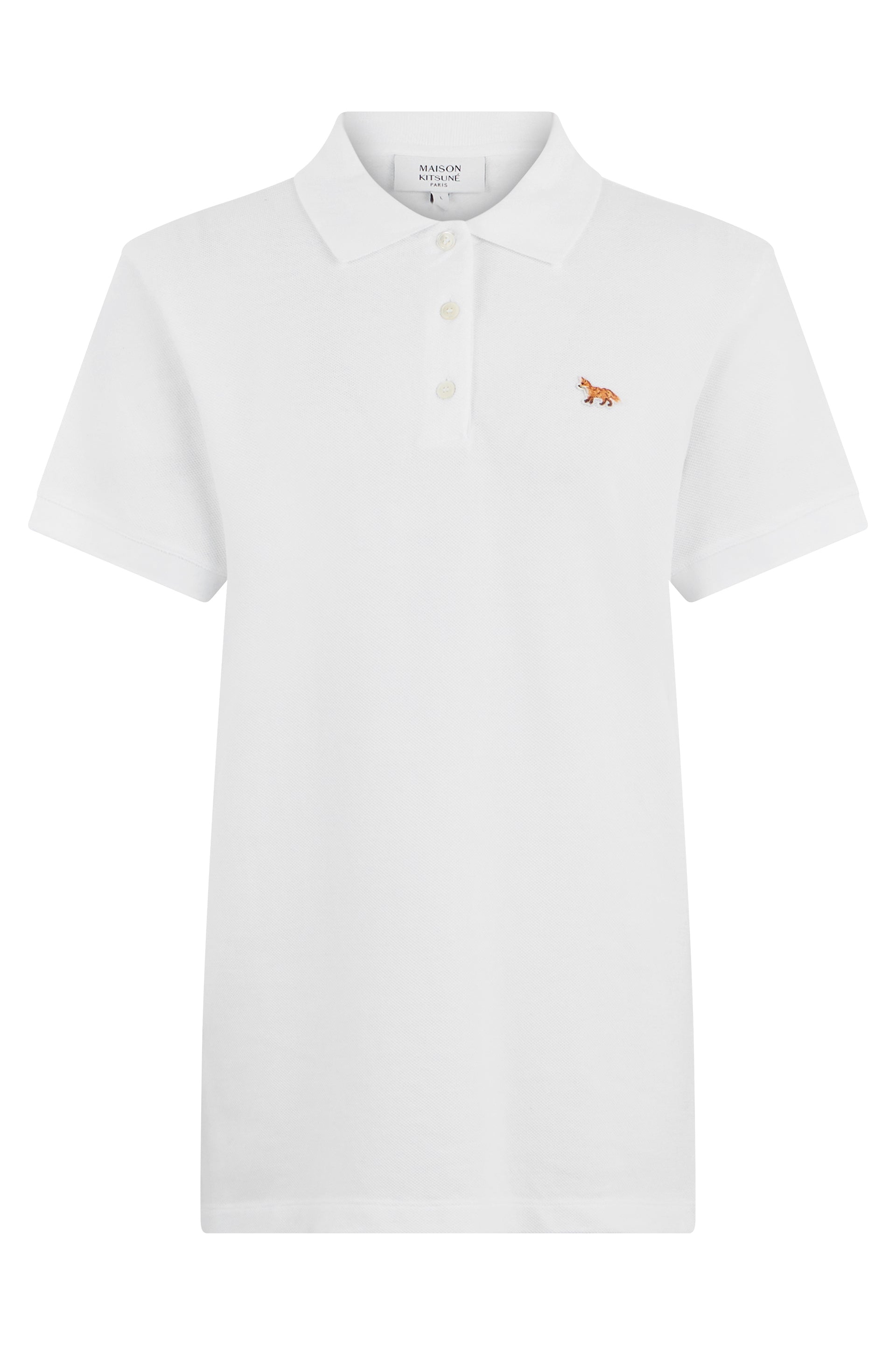 Cotton polo with short sleeves