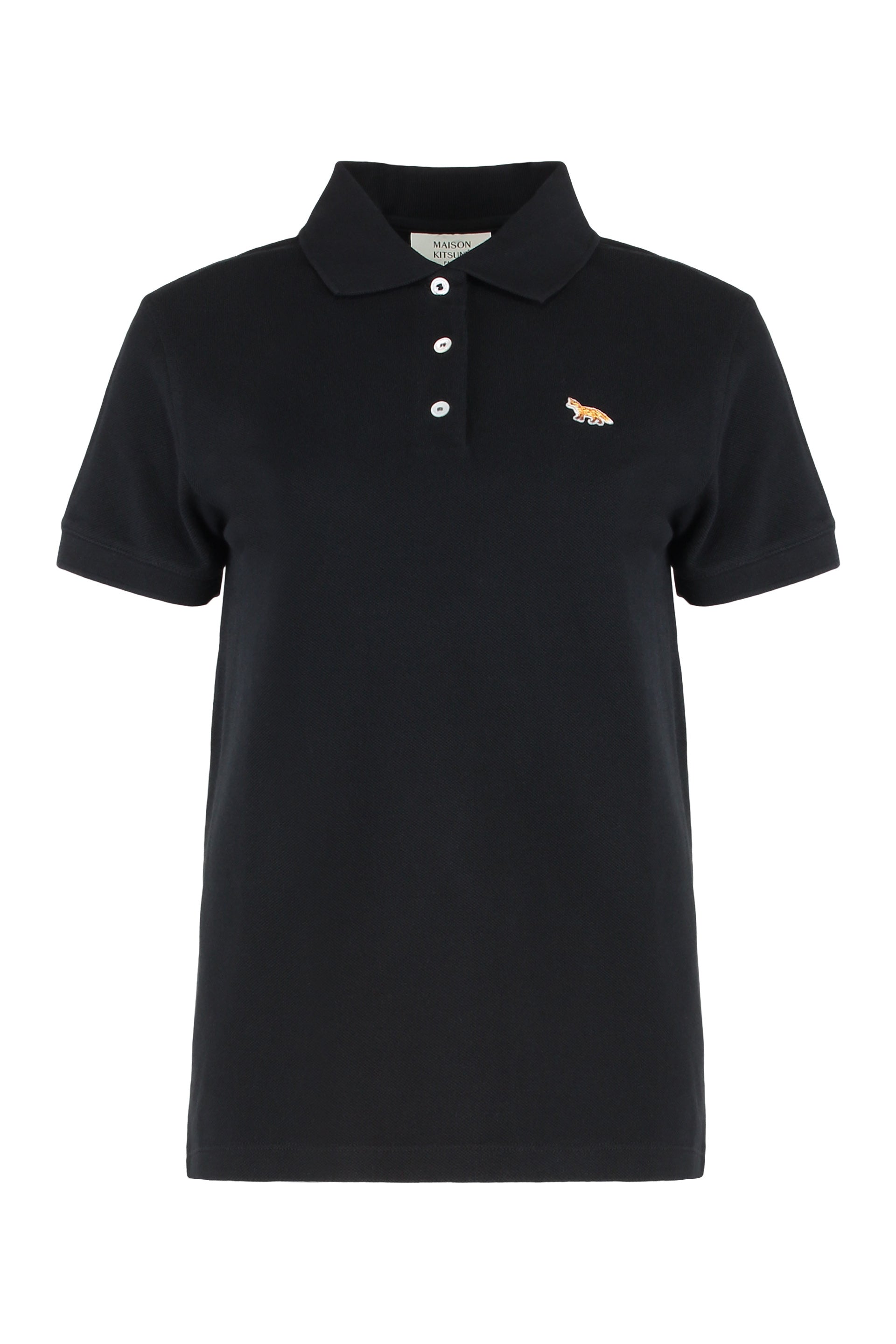 Short-sleeve polo shirt in cotton piqué