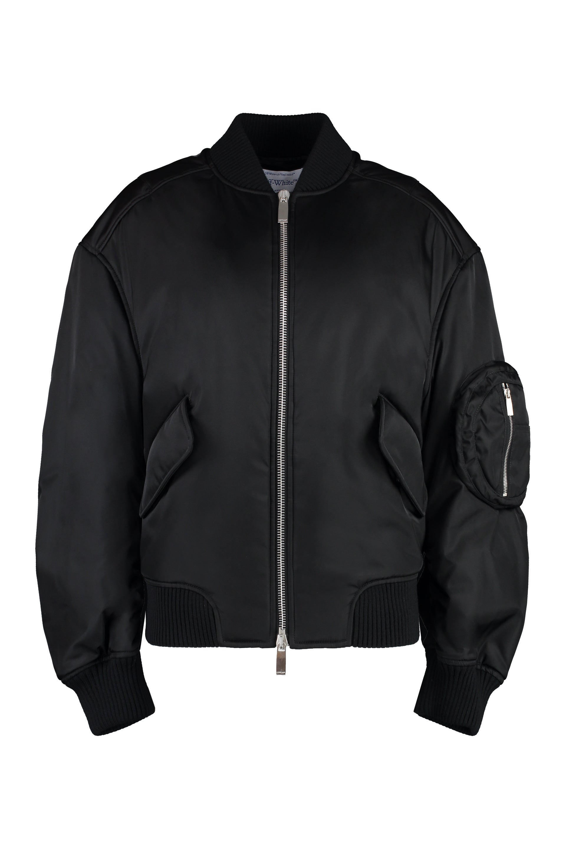 Nylon bomber jacket