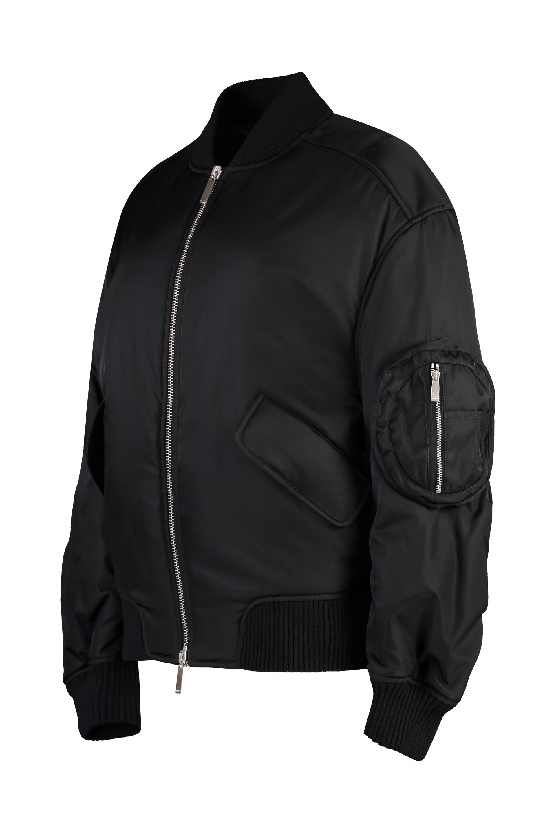 Nylon bomber jacket