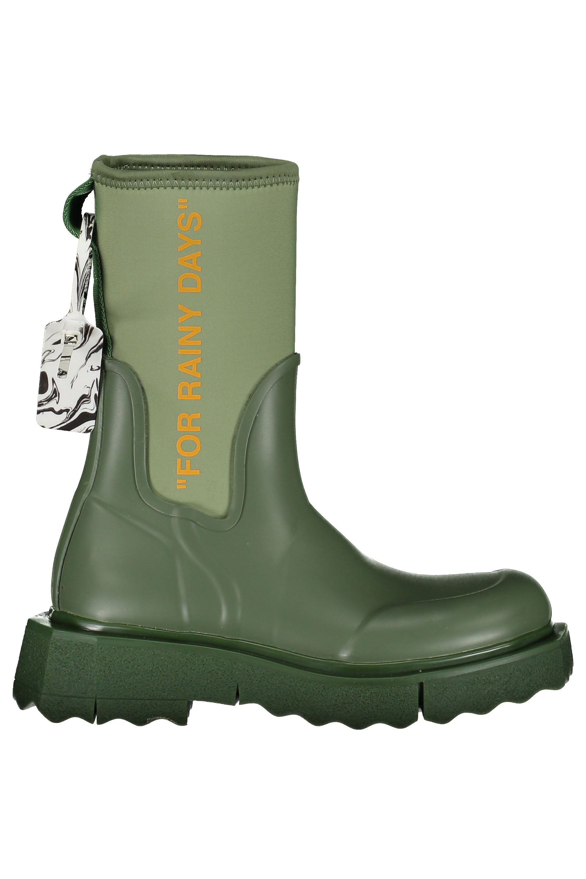 Rubber and neoprene rain boots