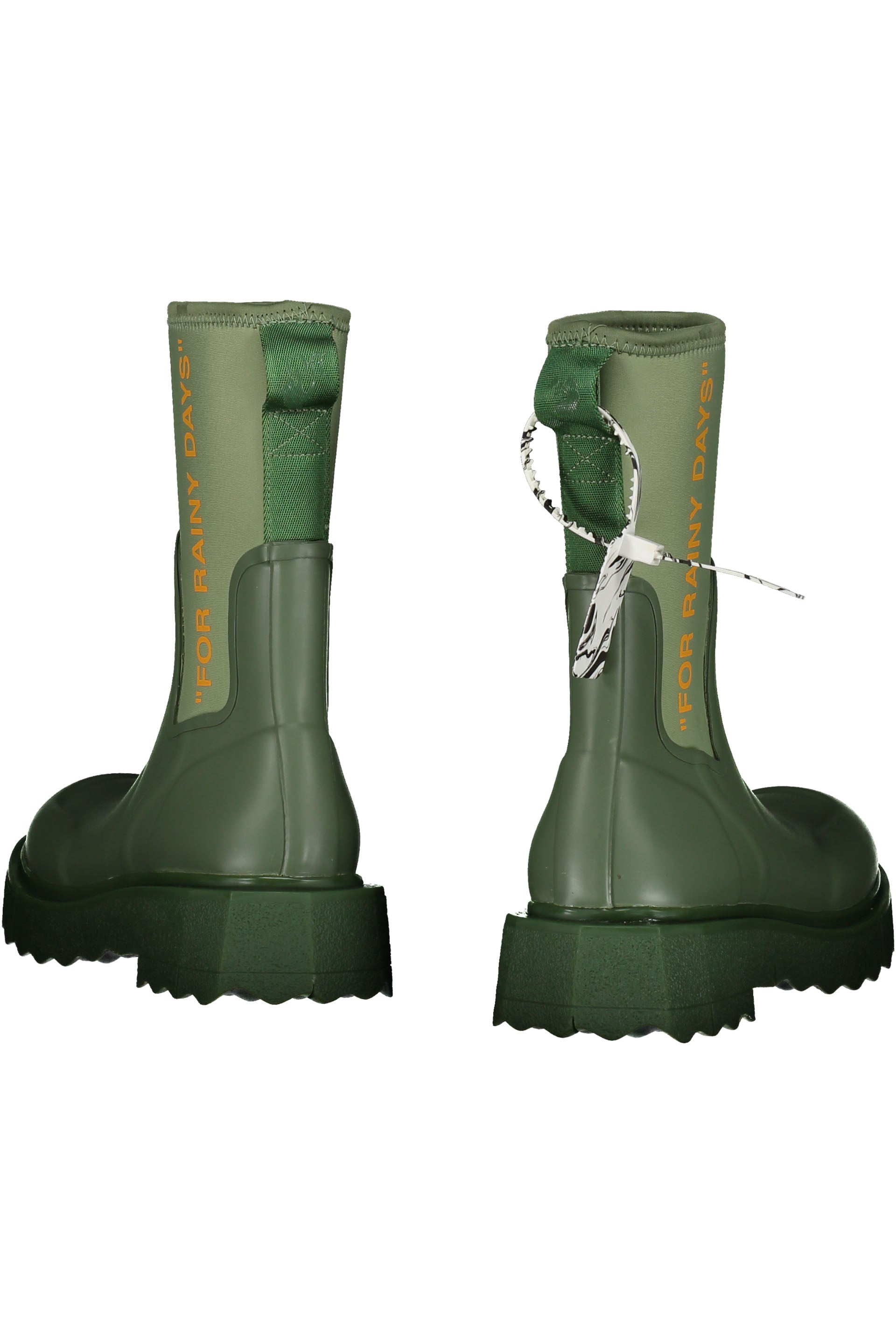 Rubber and neoprene rain boots