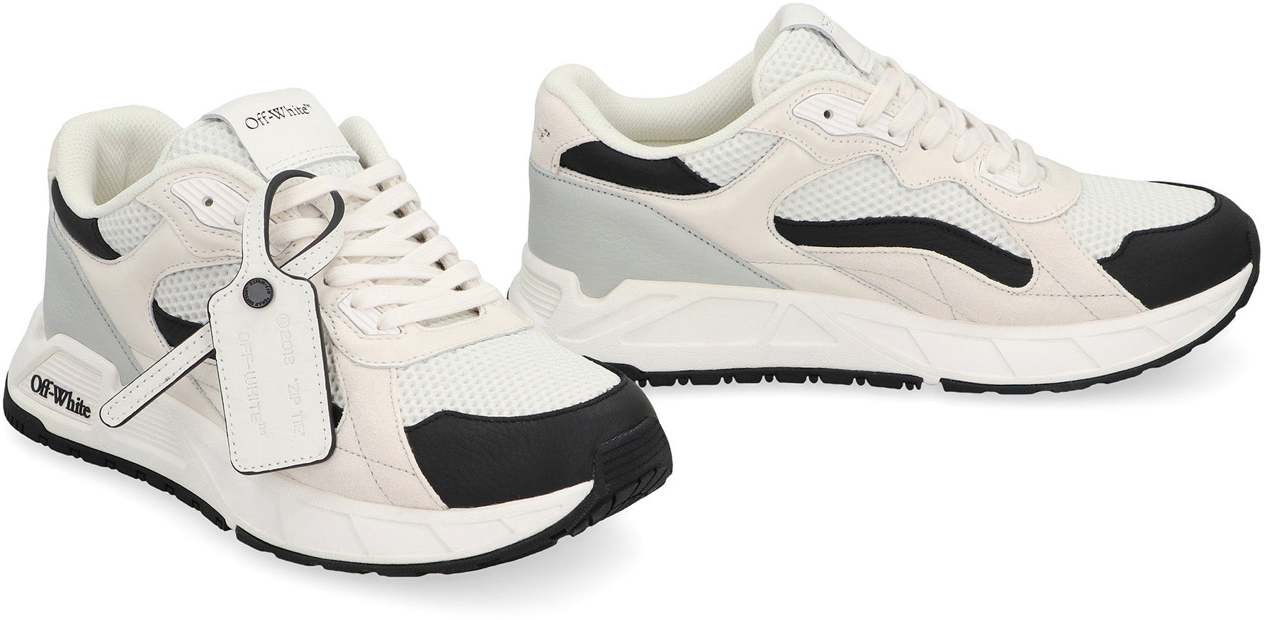 Sneakers Kick Off in leather and mesh