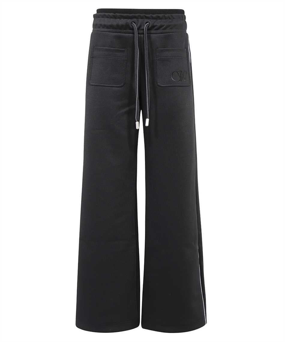 Techno fabric track pants