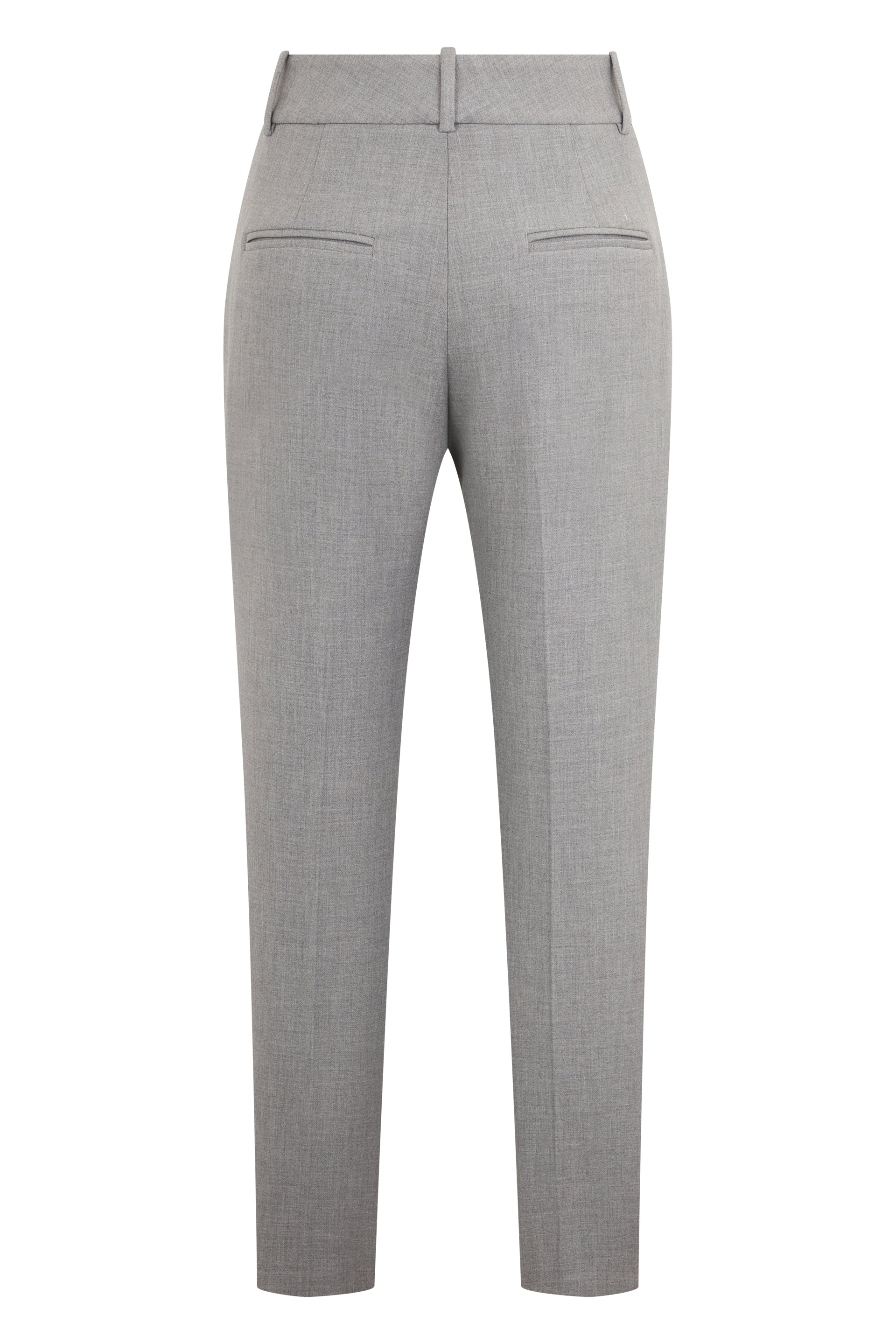 High-waist tapered-fit trousers