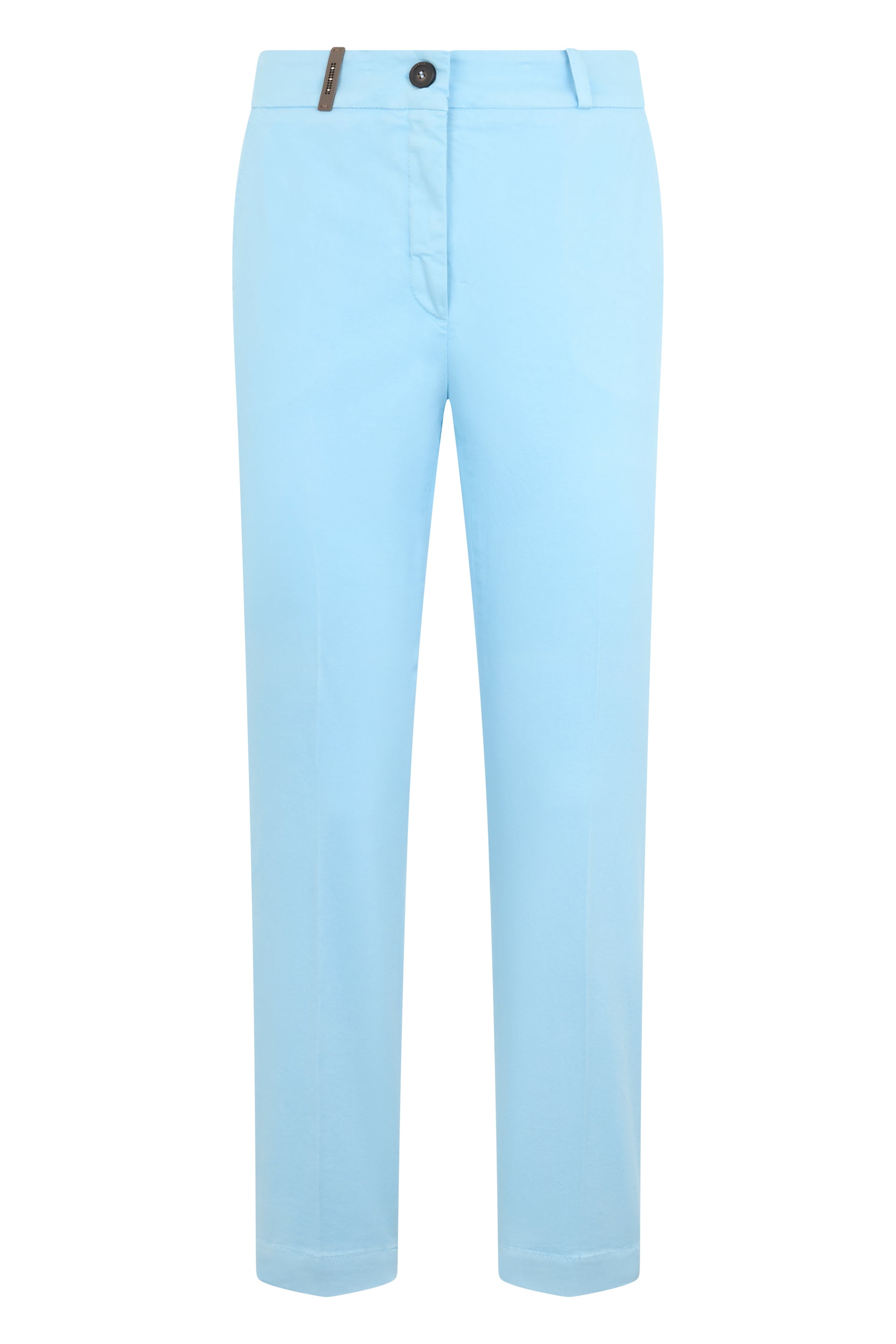 Blue pants with a minimal and versatile design.