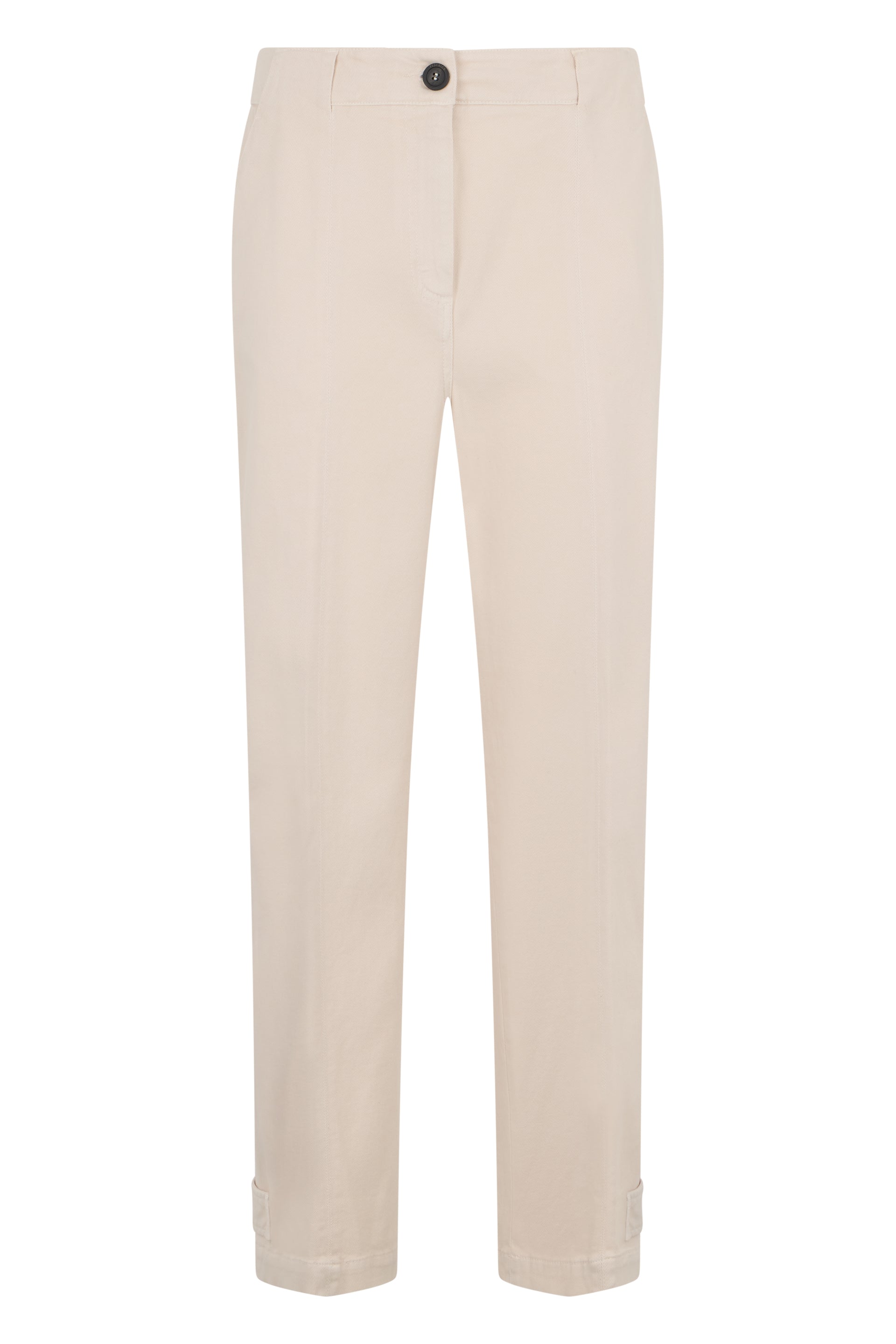 Classic sand-colored trousers ideal for a casual and refined look.