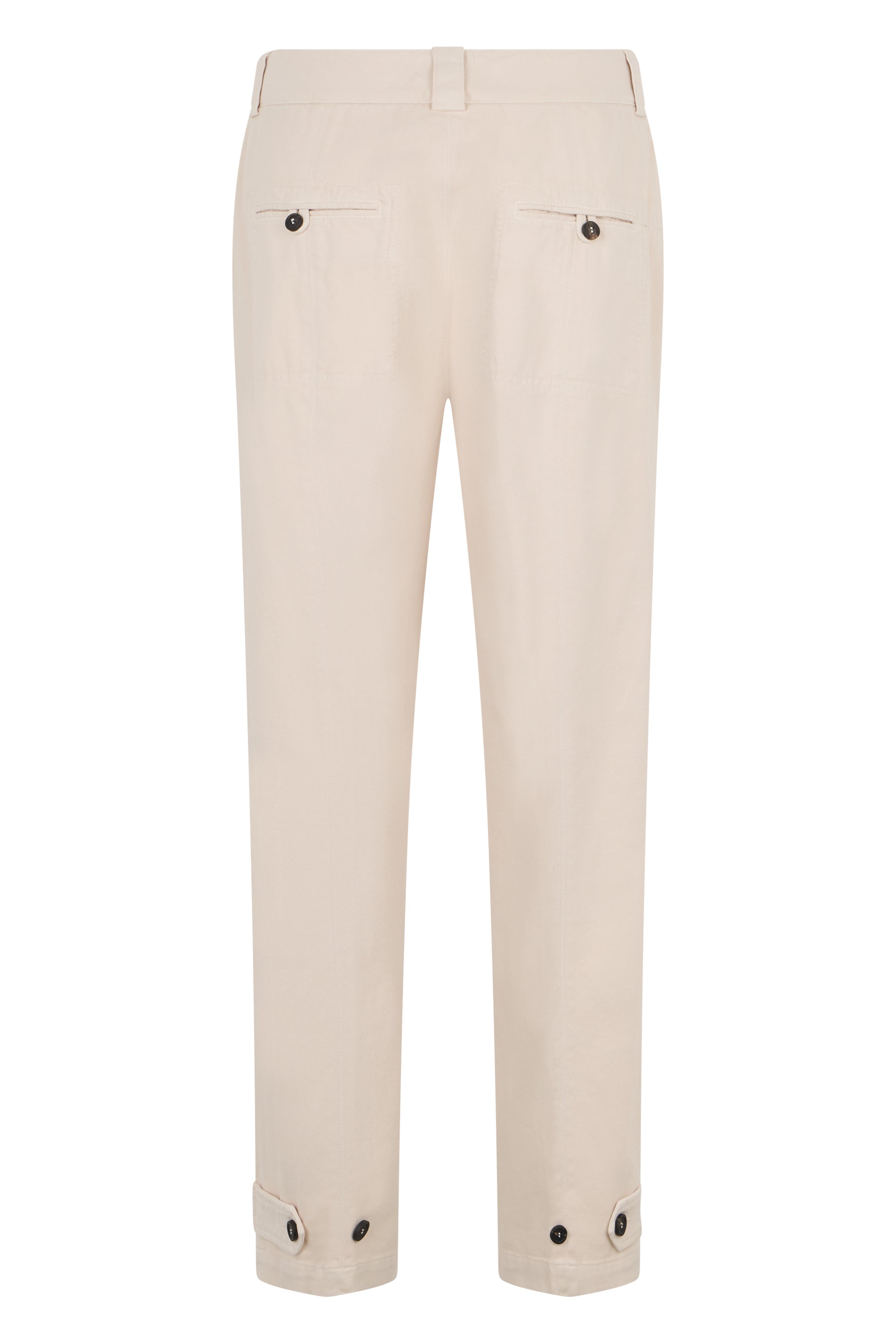 Classic sand-colored trousers ideal for a casual and refined look.