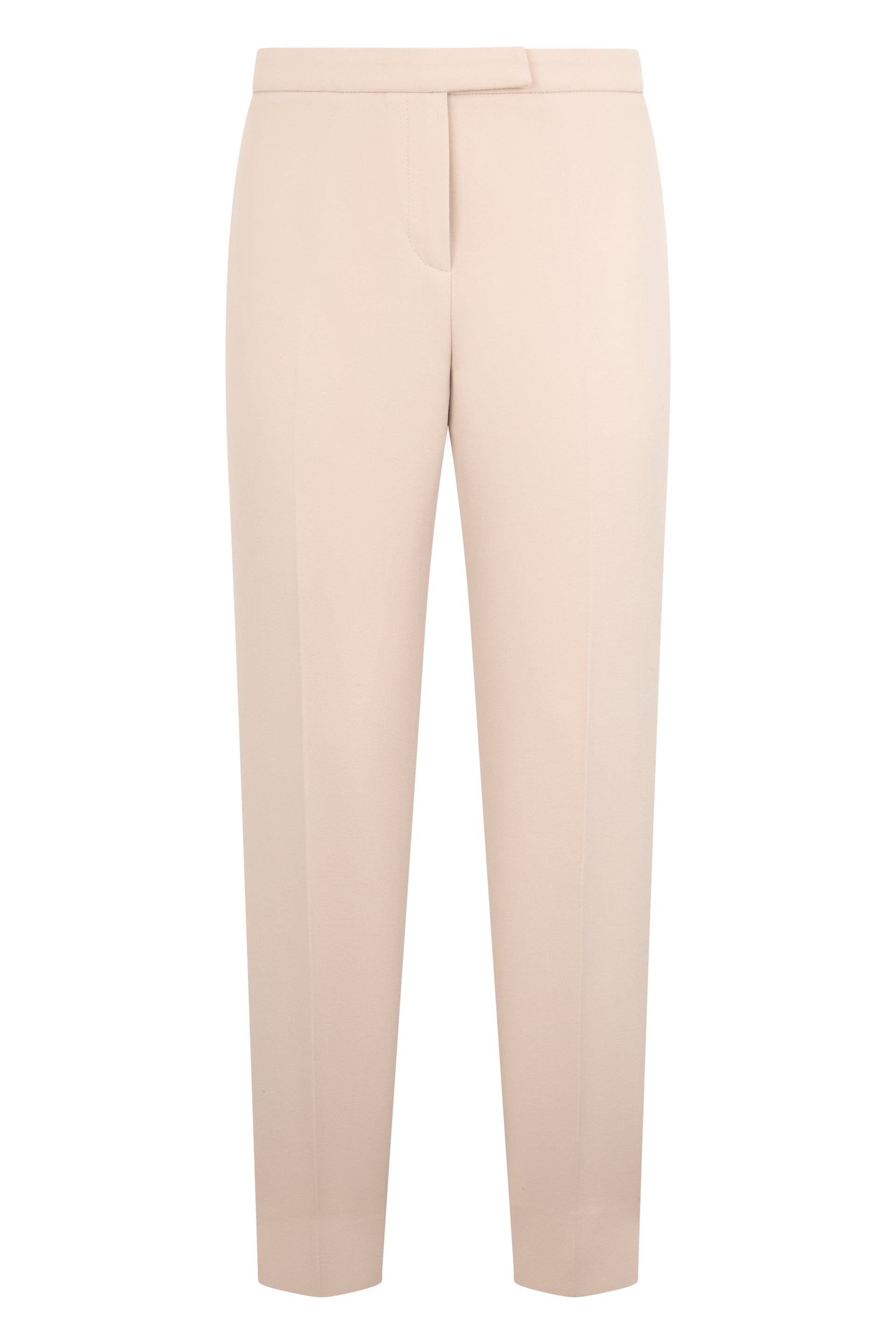 Beige pants with a classic and minimal cut.