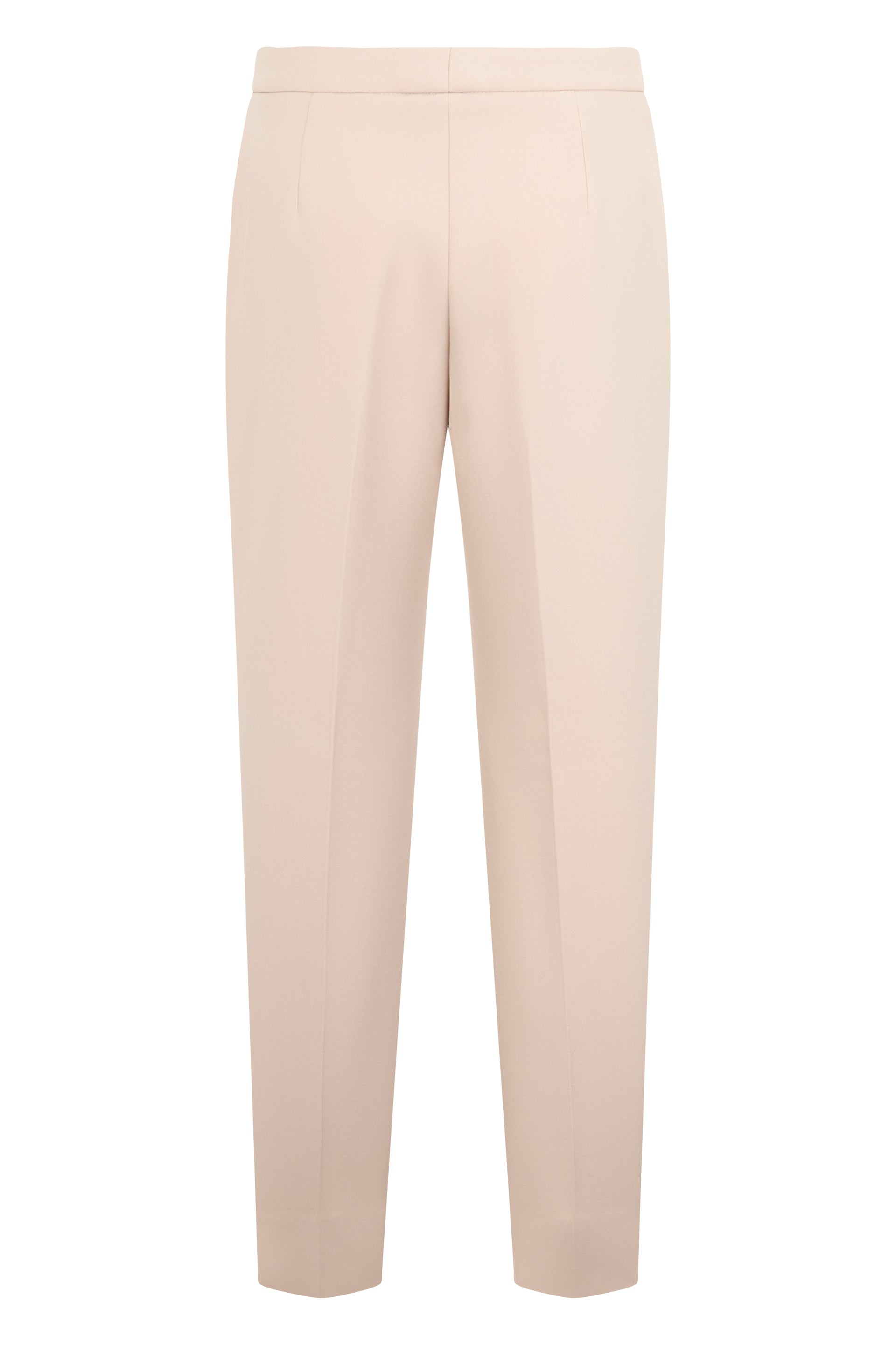 Beige pants with a classic and minimal cut.
