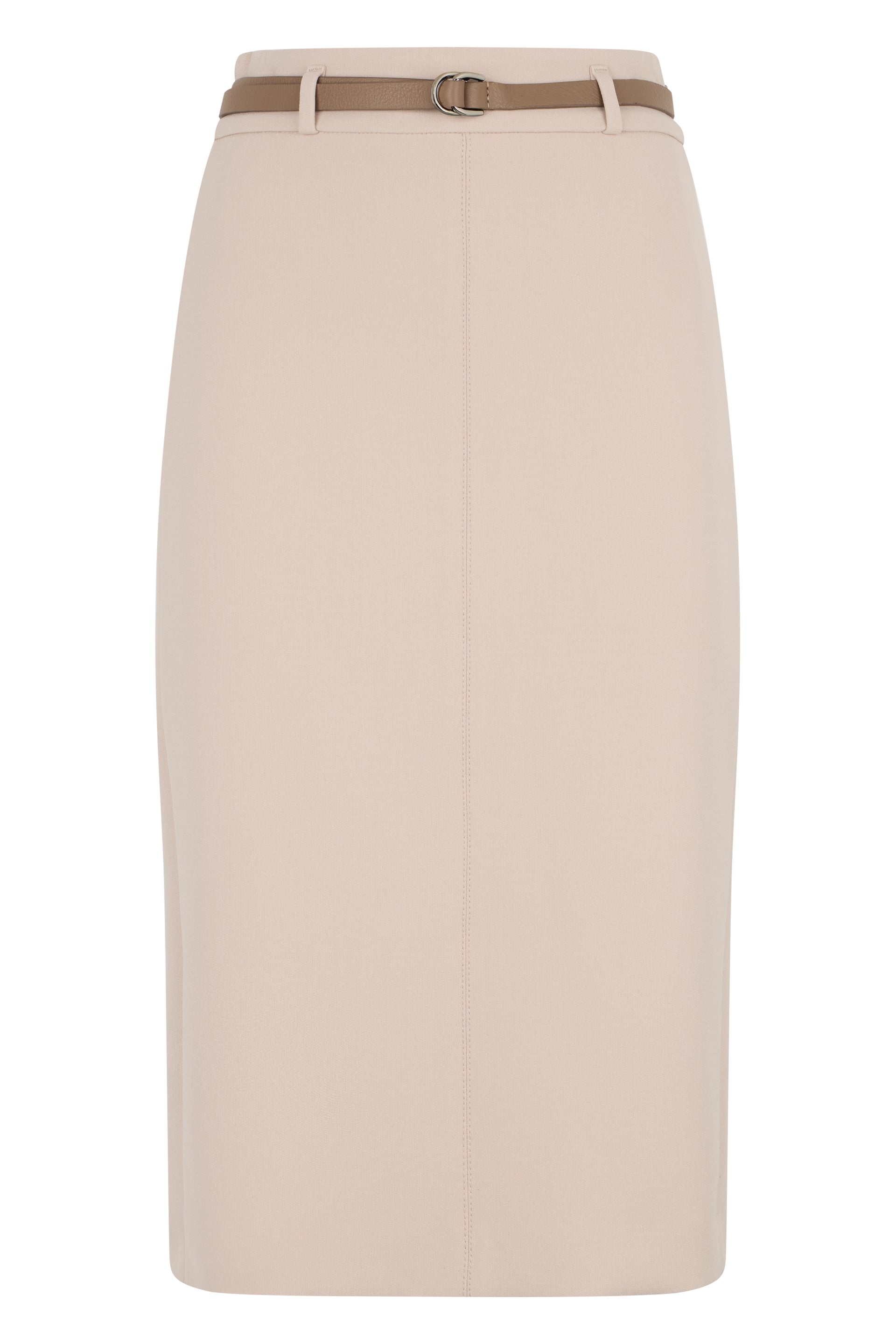 Beige top with brown strap from minimal and elegant design.