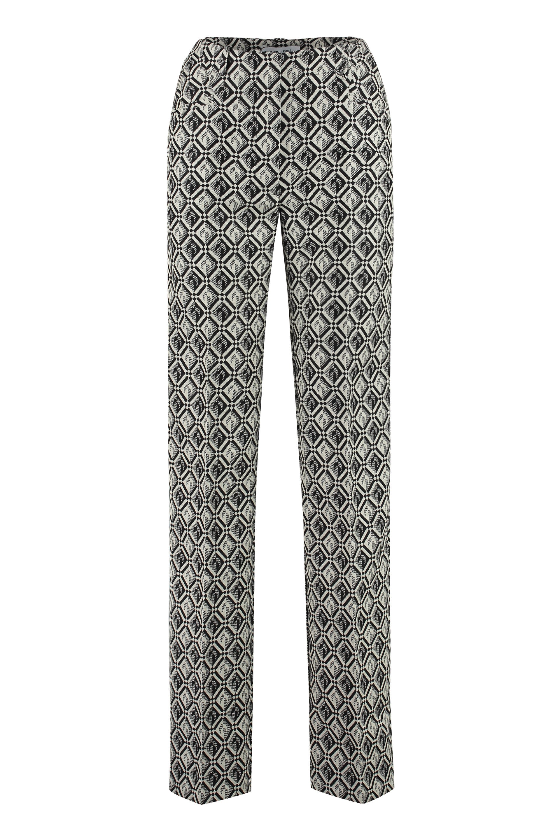 Wool blend trousers