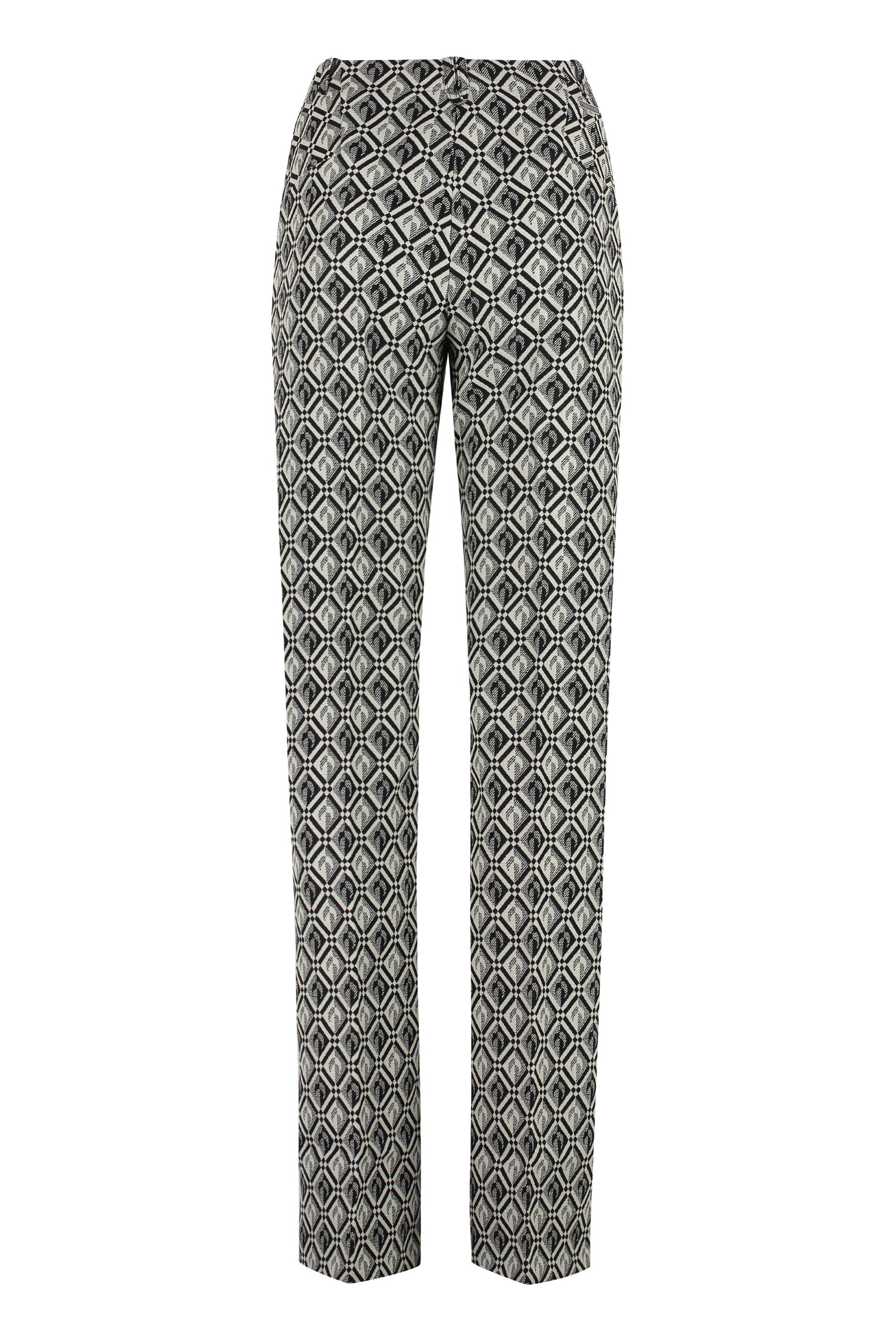 Wool blend trousers