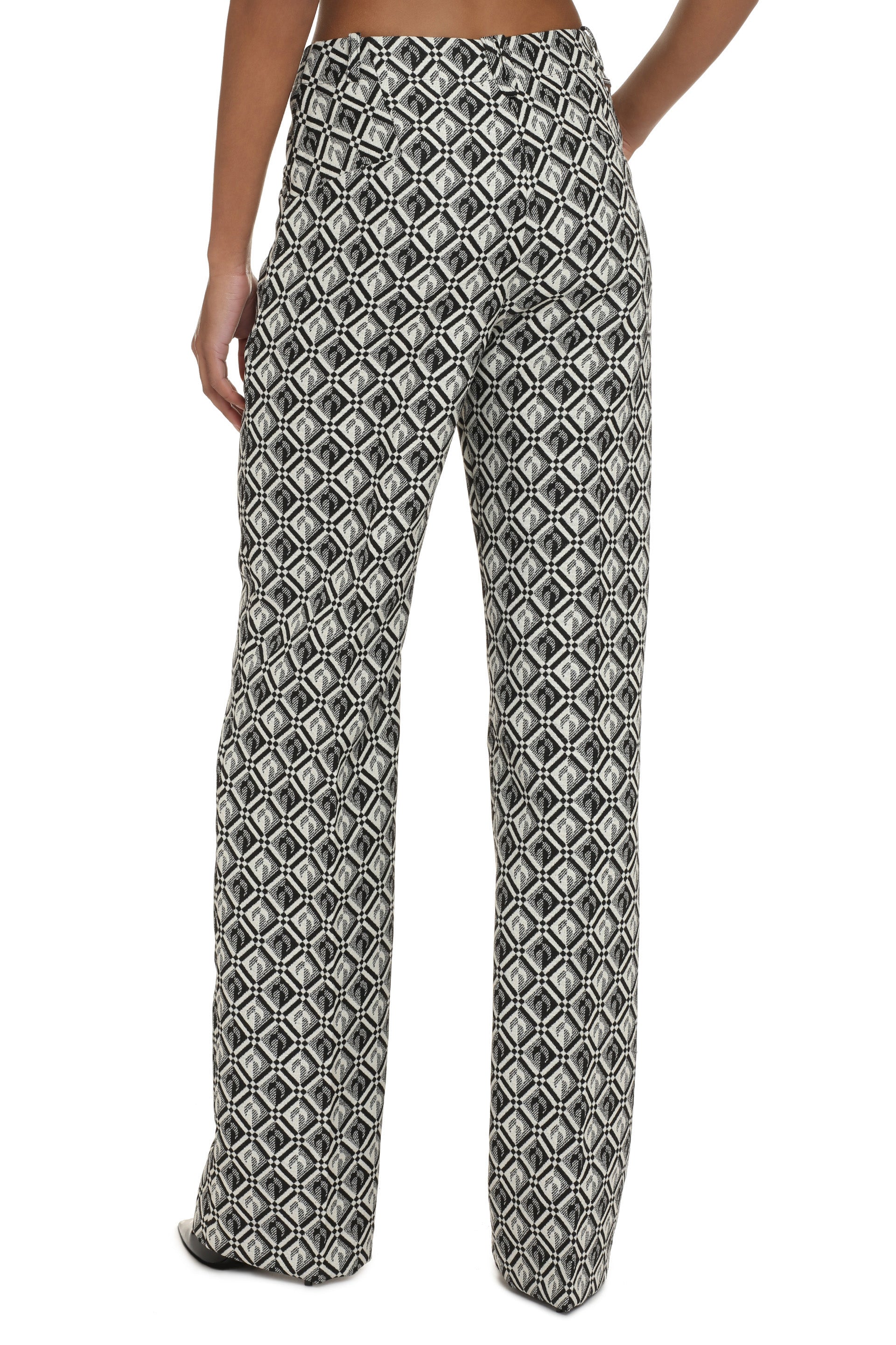 Wool blend trousers