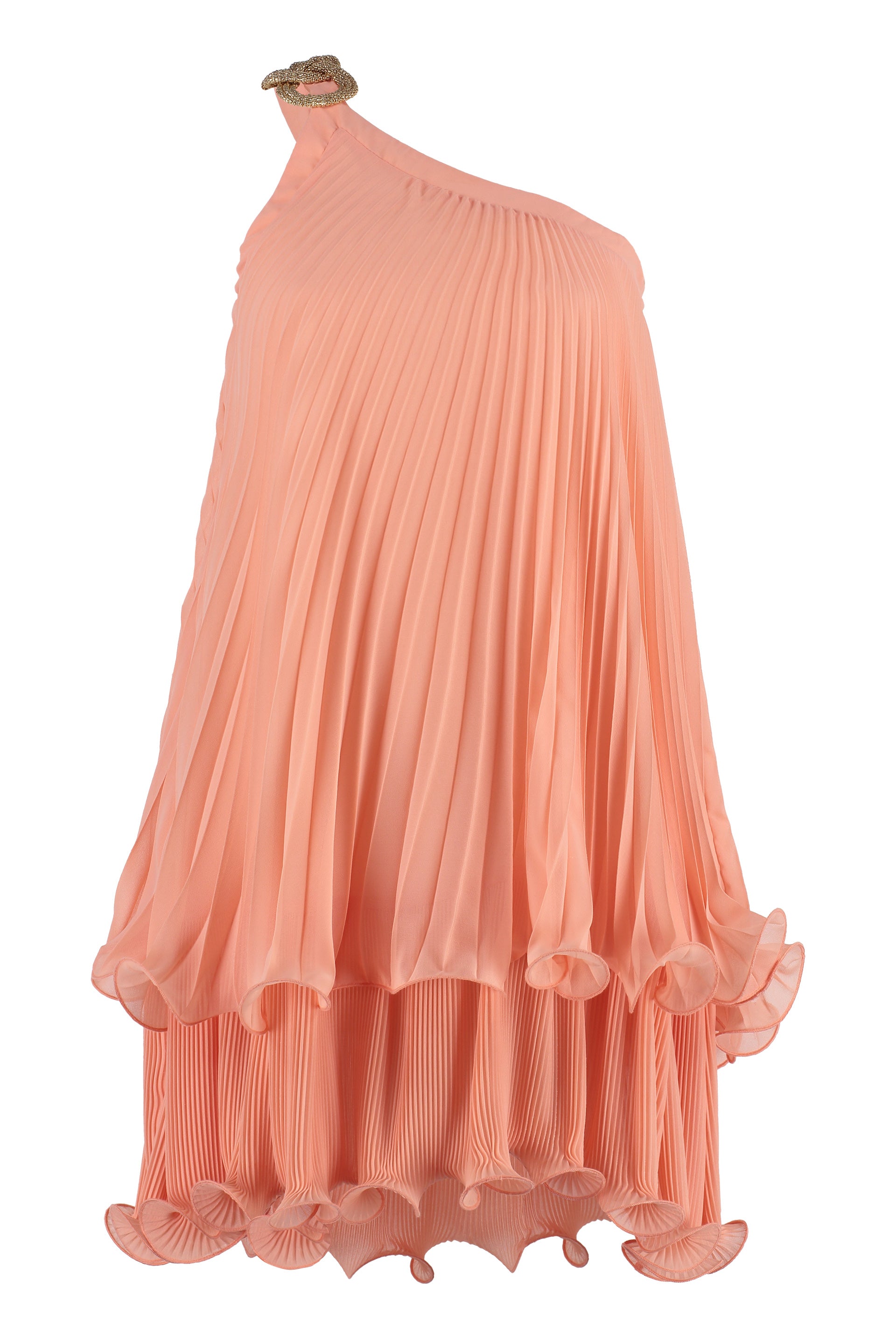 Pleated mini dress