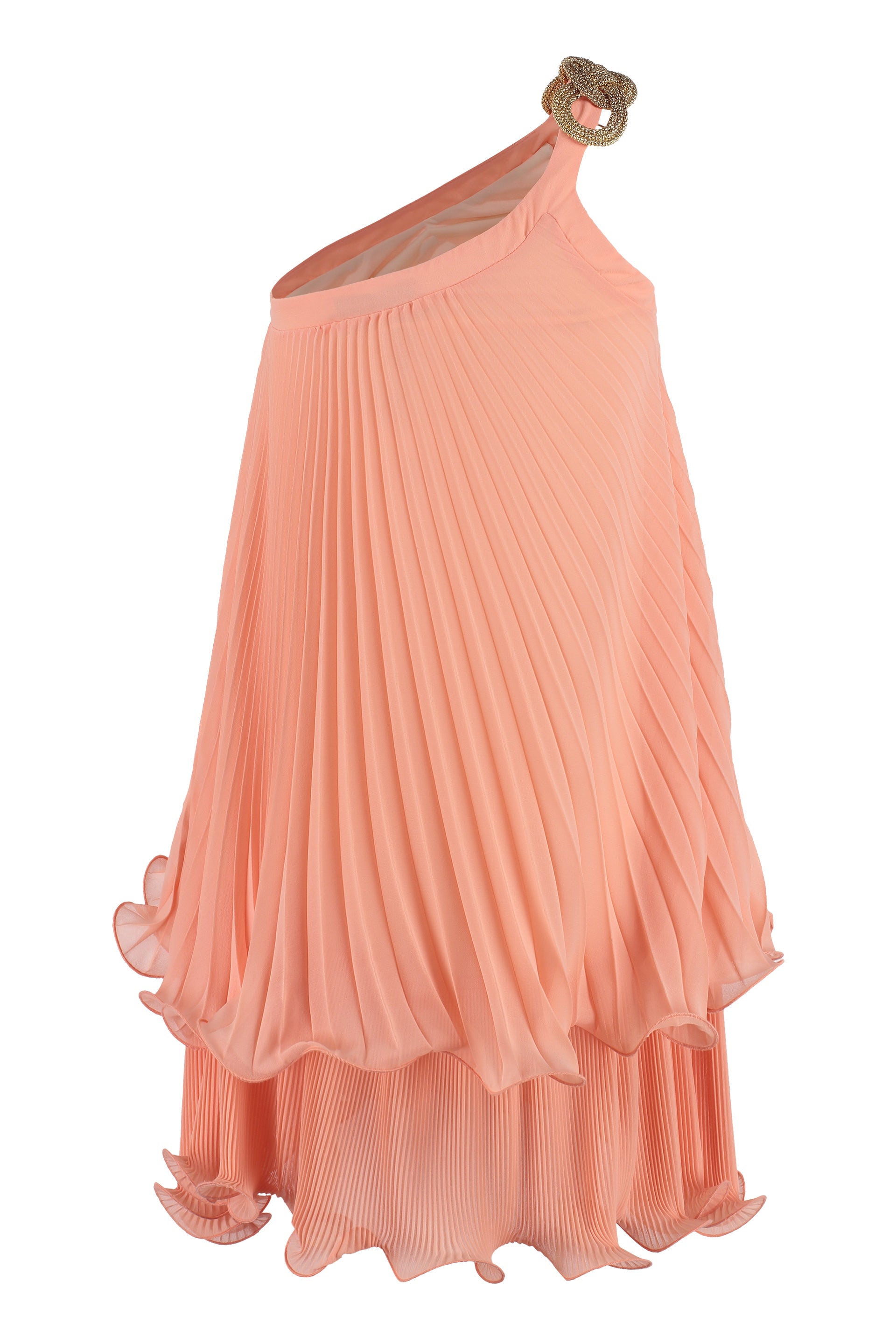 Pleated mini dress