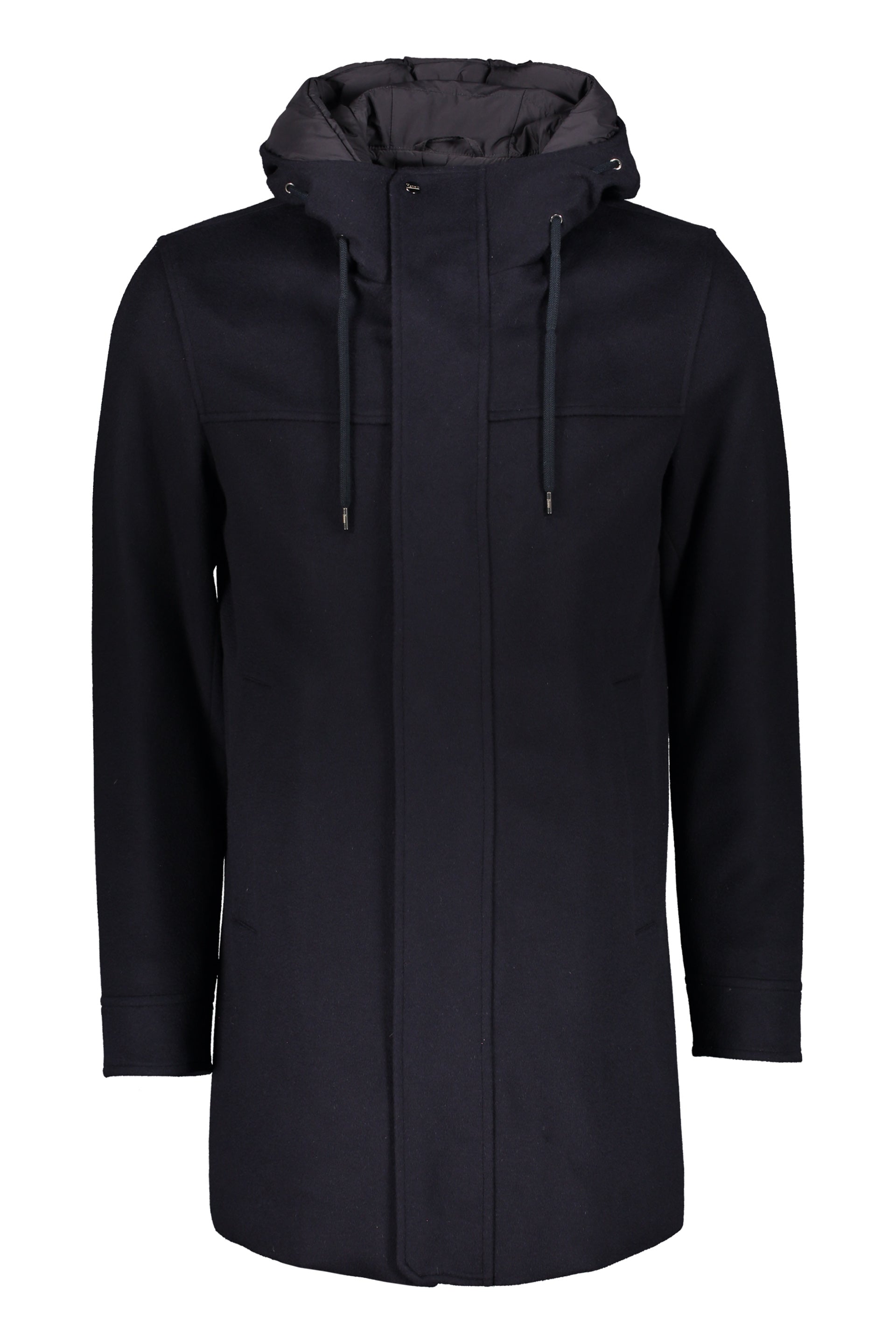 Padded jacket with adjustable hood