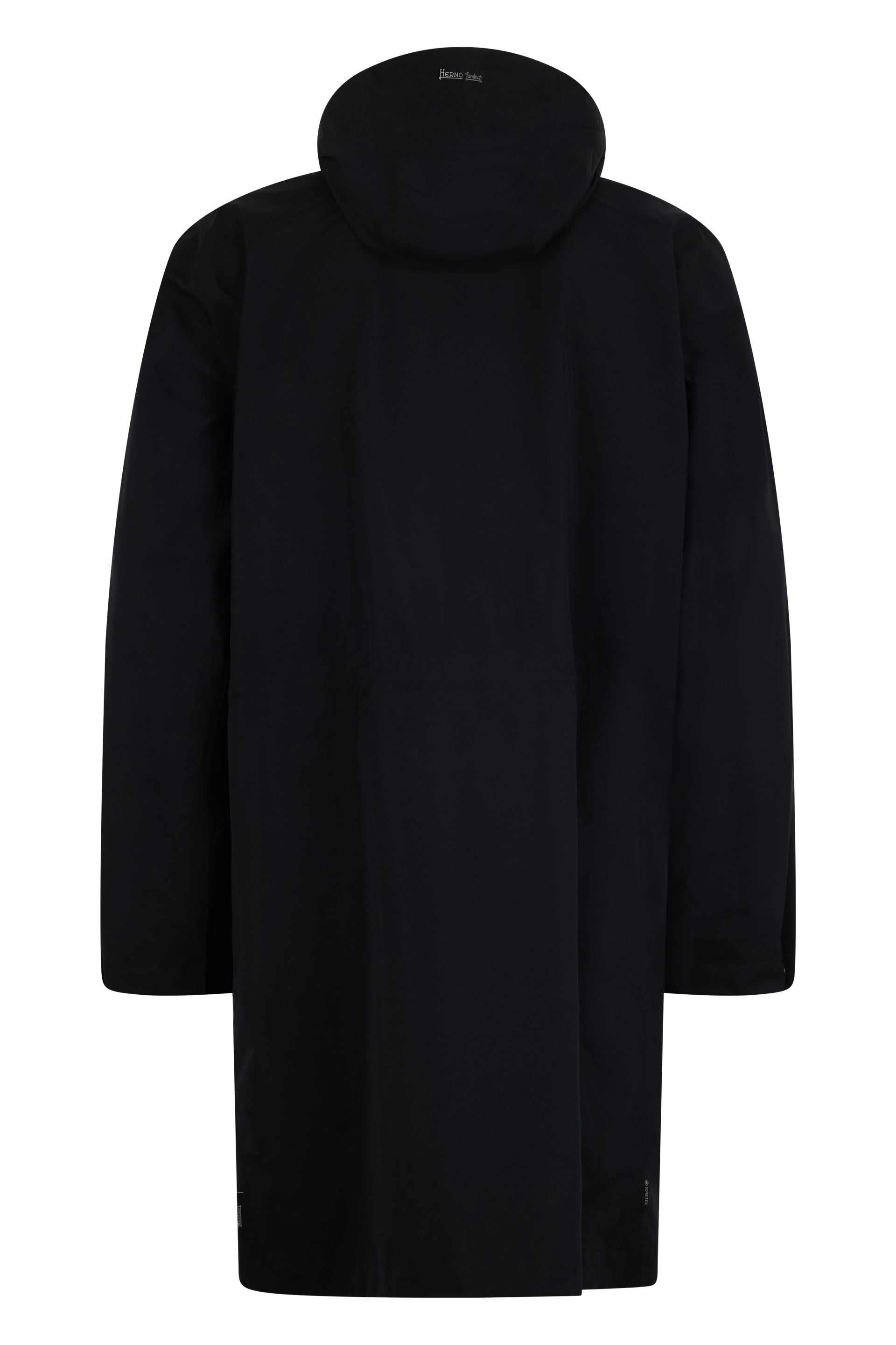 Long black windbreaker, elegant and versatile