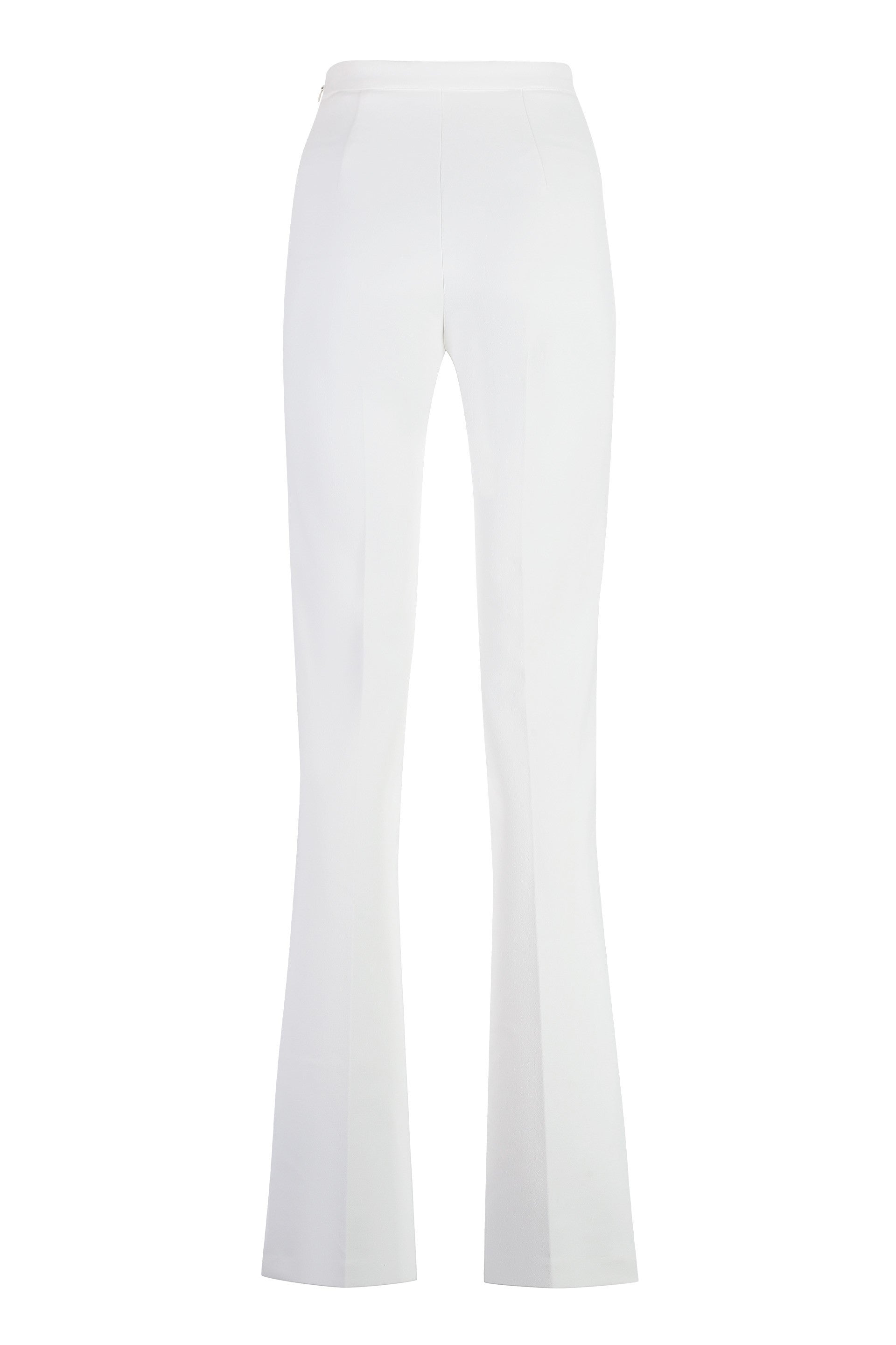 Crepe wide-leg trousers