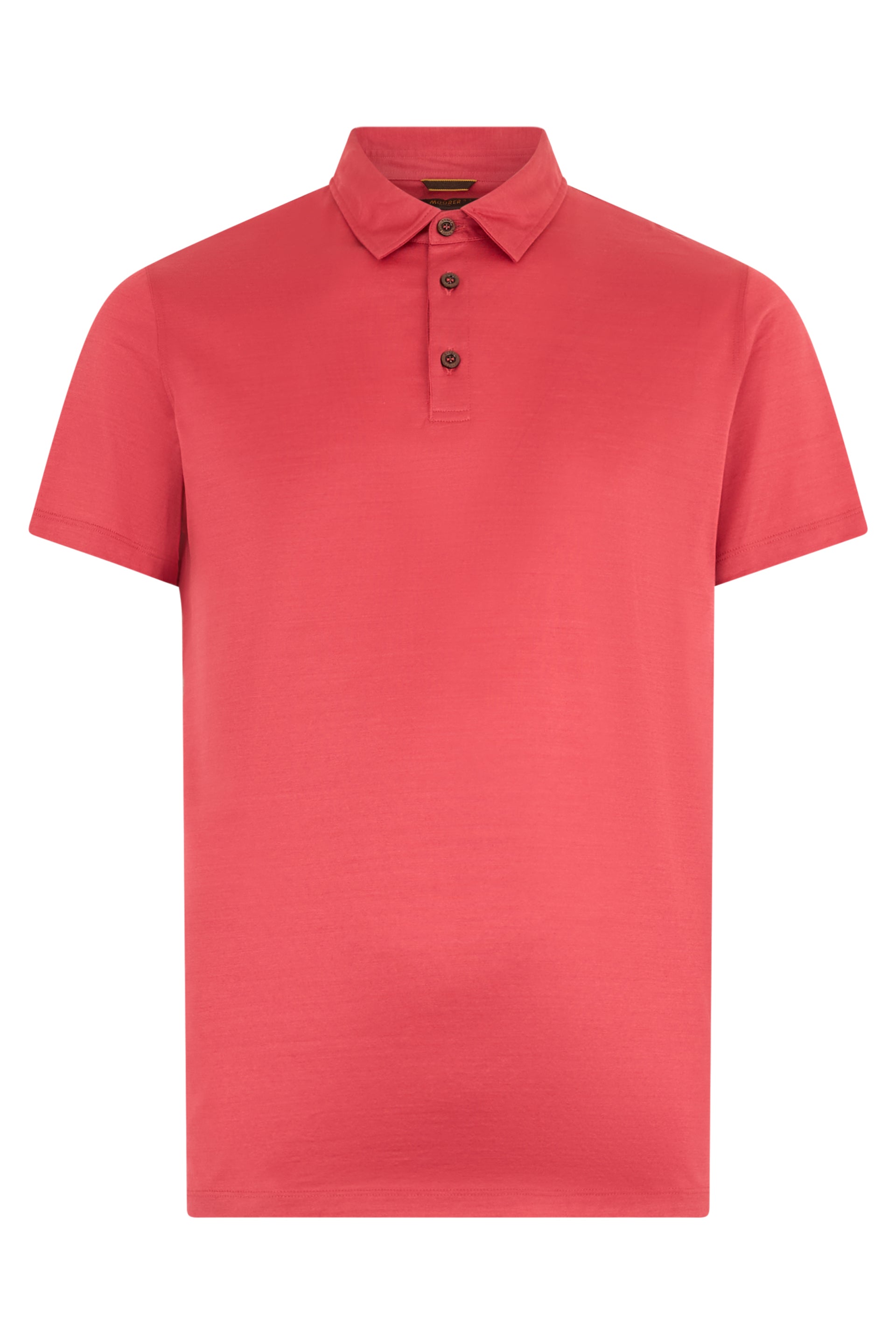 Soft red polo, short sleeves, versatile