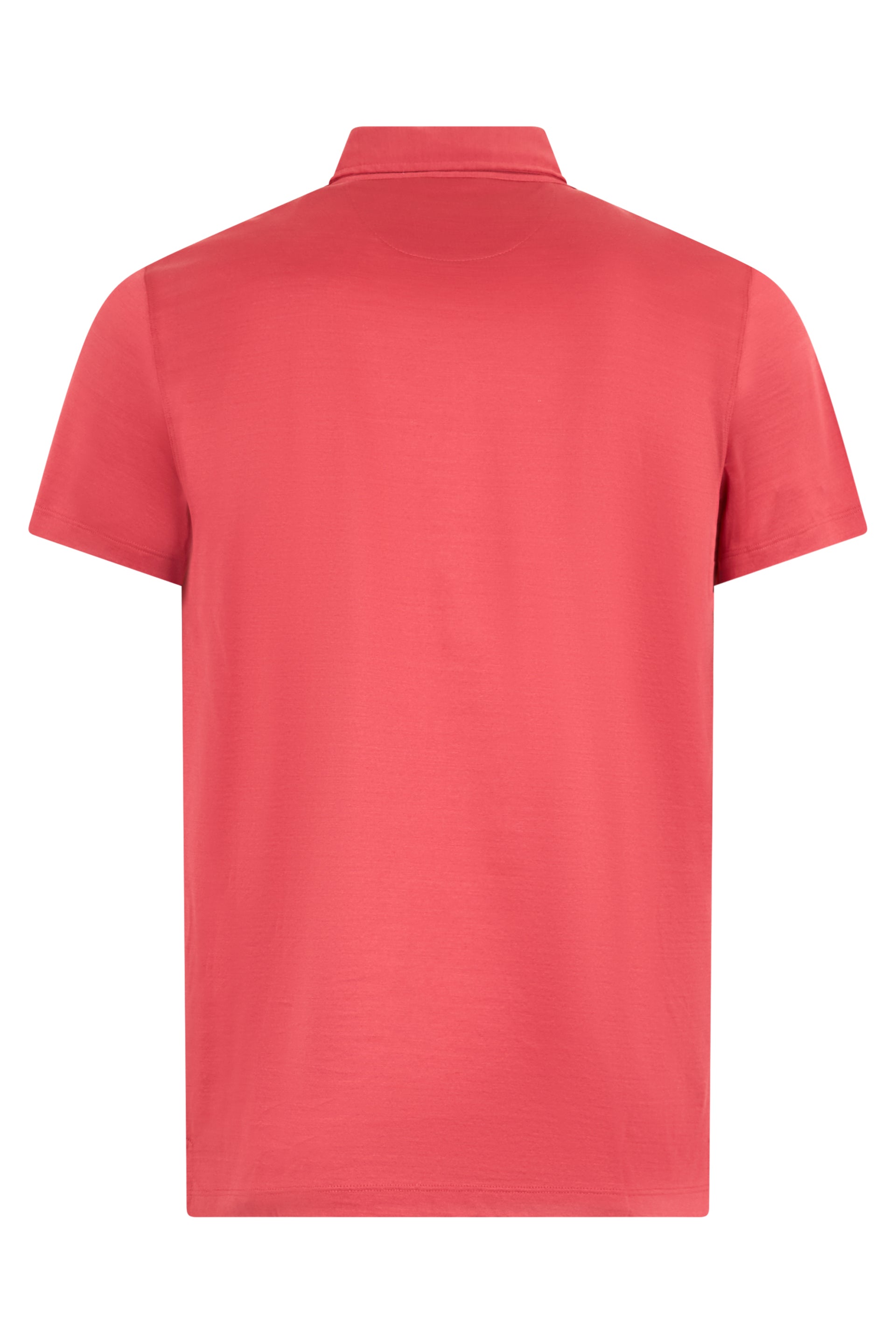 Soft red polo, short sleeves, versatile