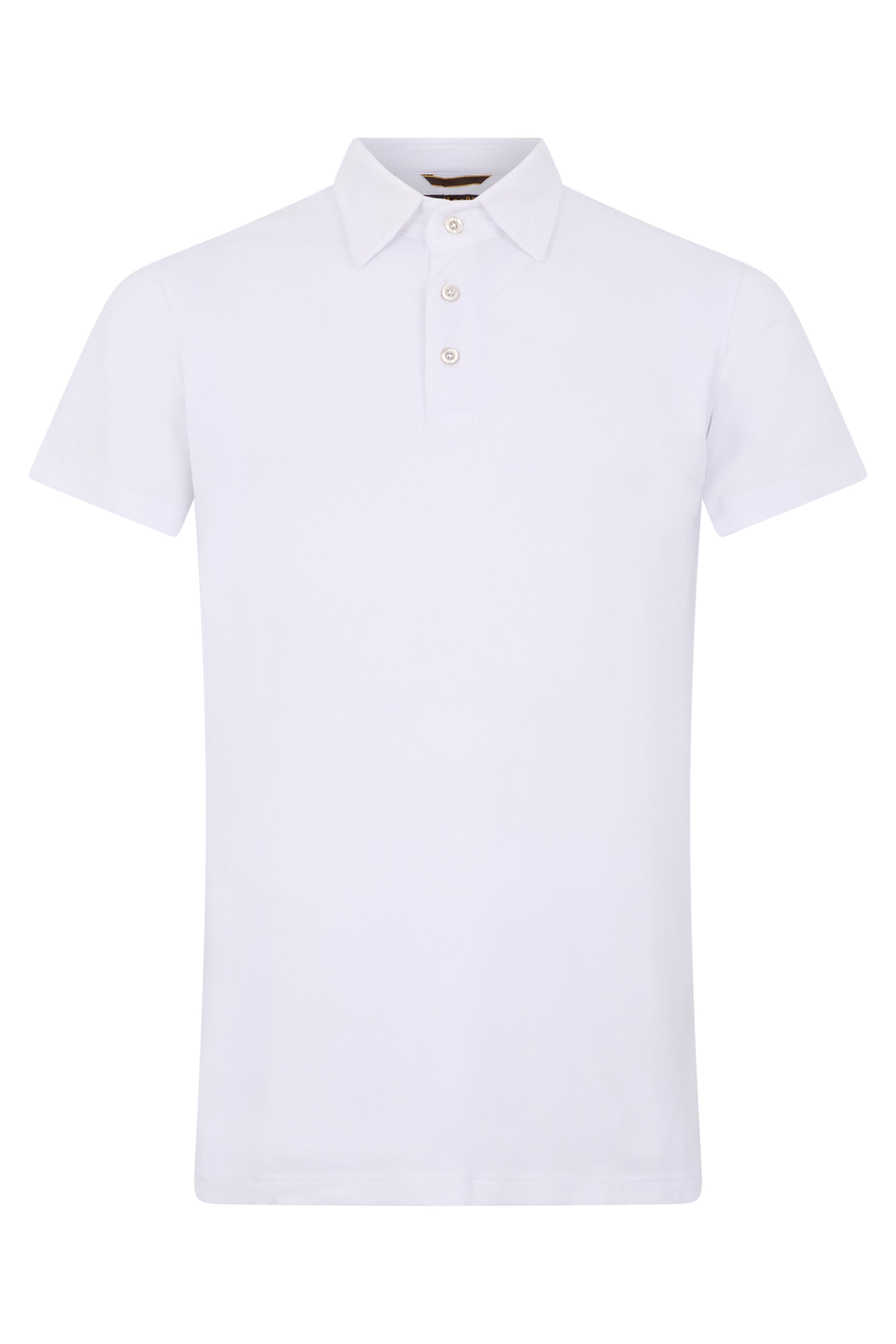 White classic elegant and versatile cotton polo
