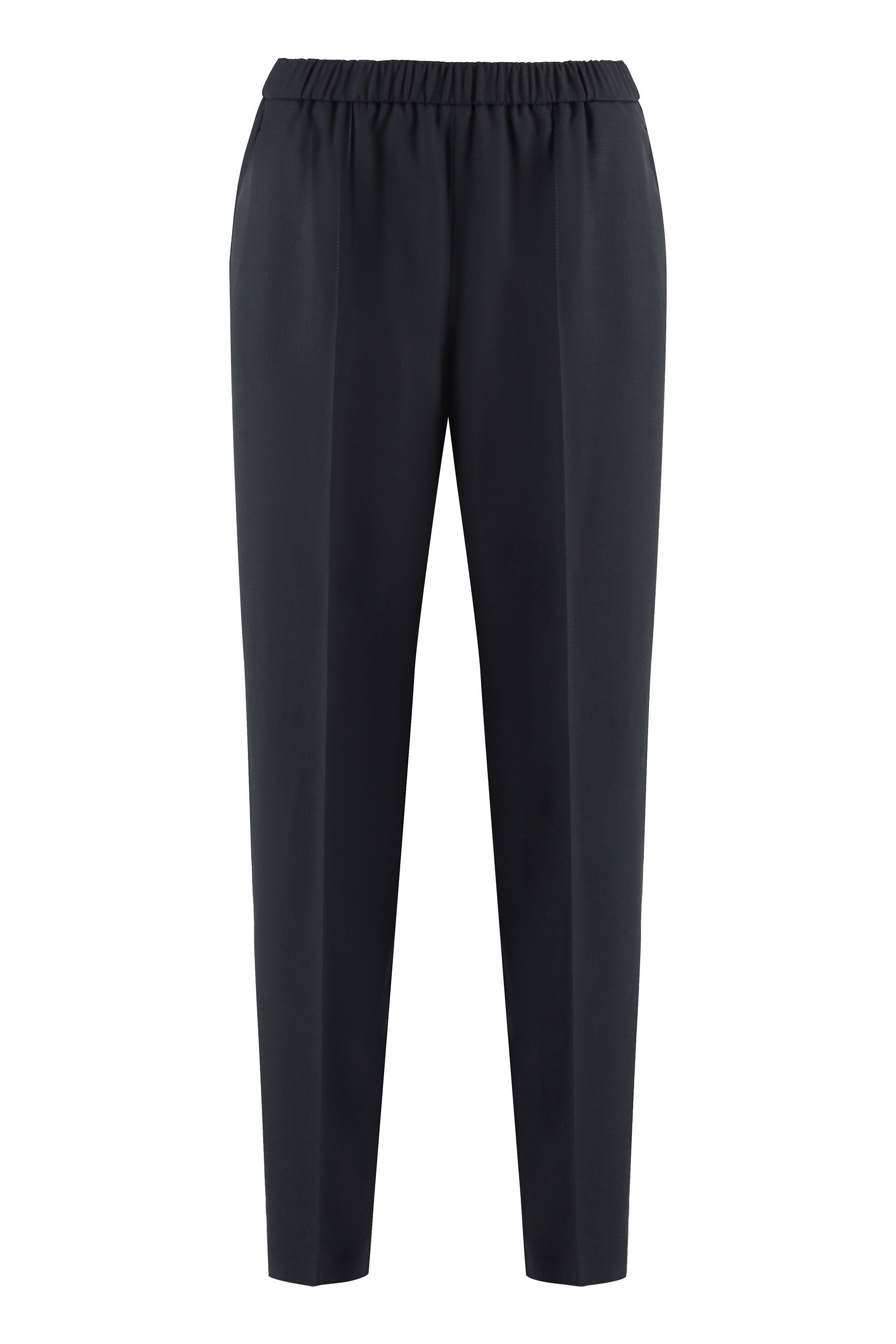 Wool blend trousers