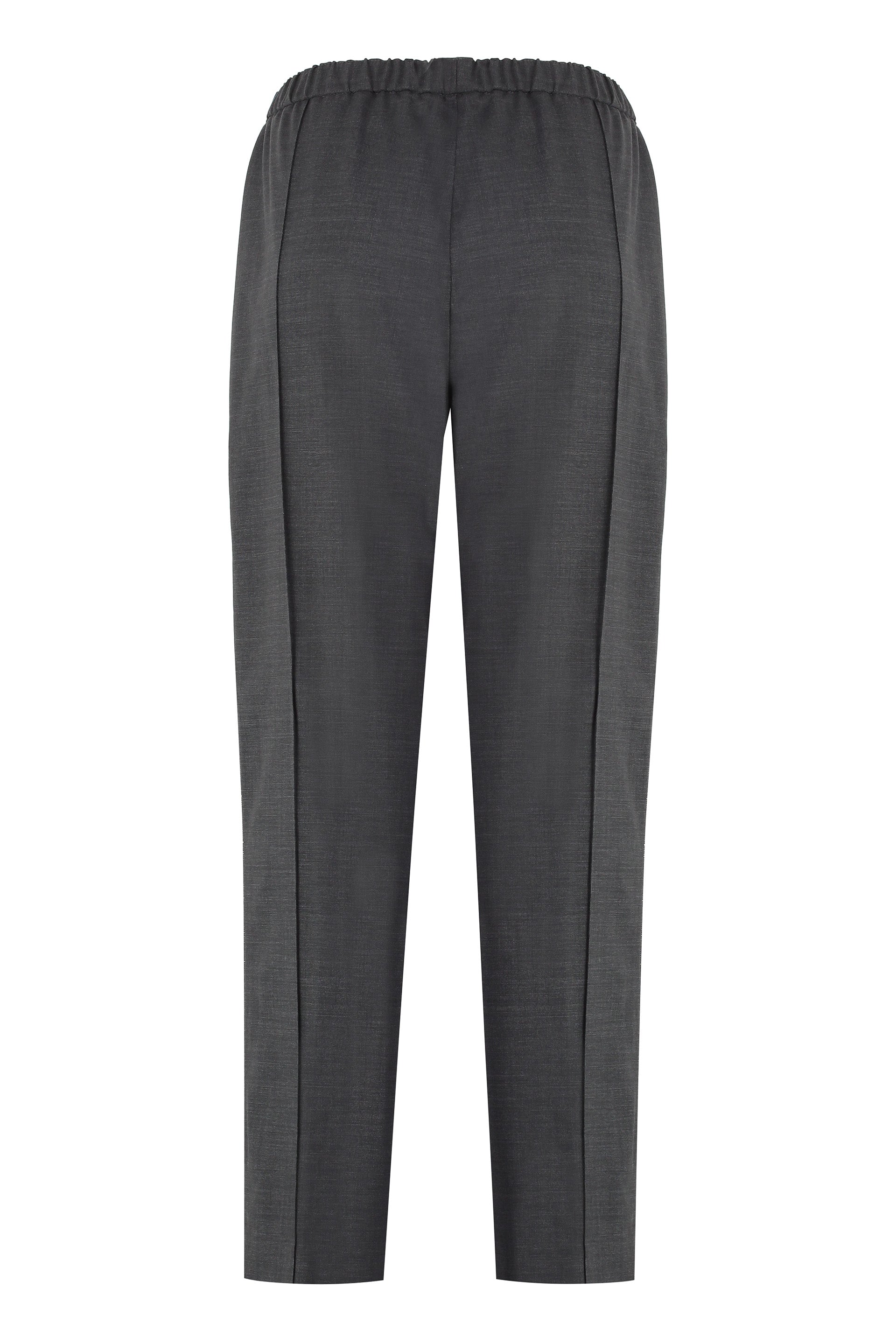 Wool blend trousers