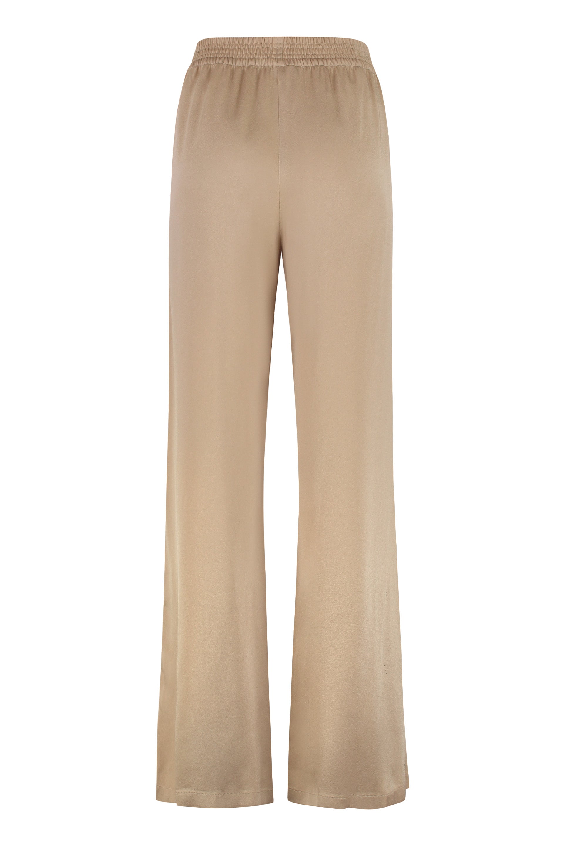 High-waist wide-leg trousers