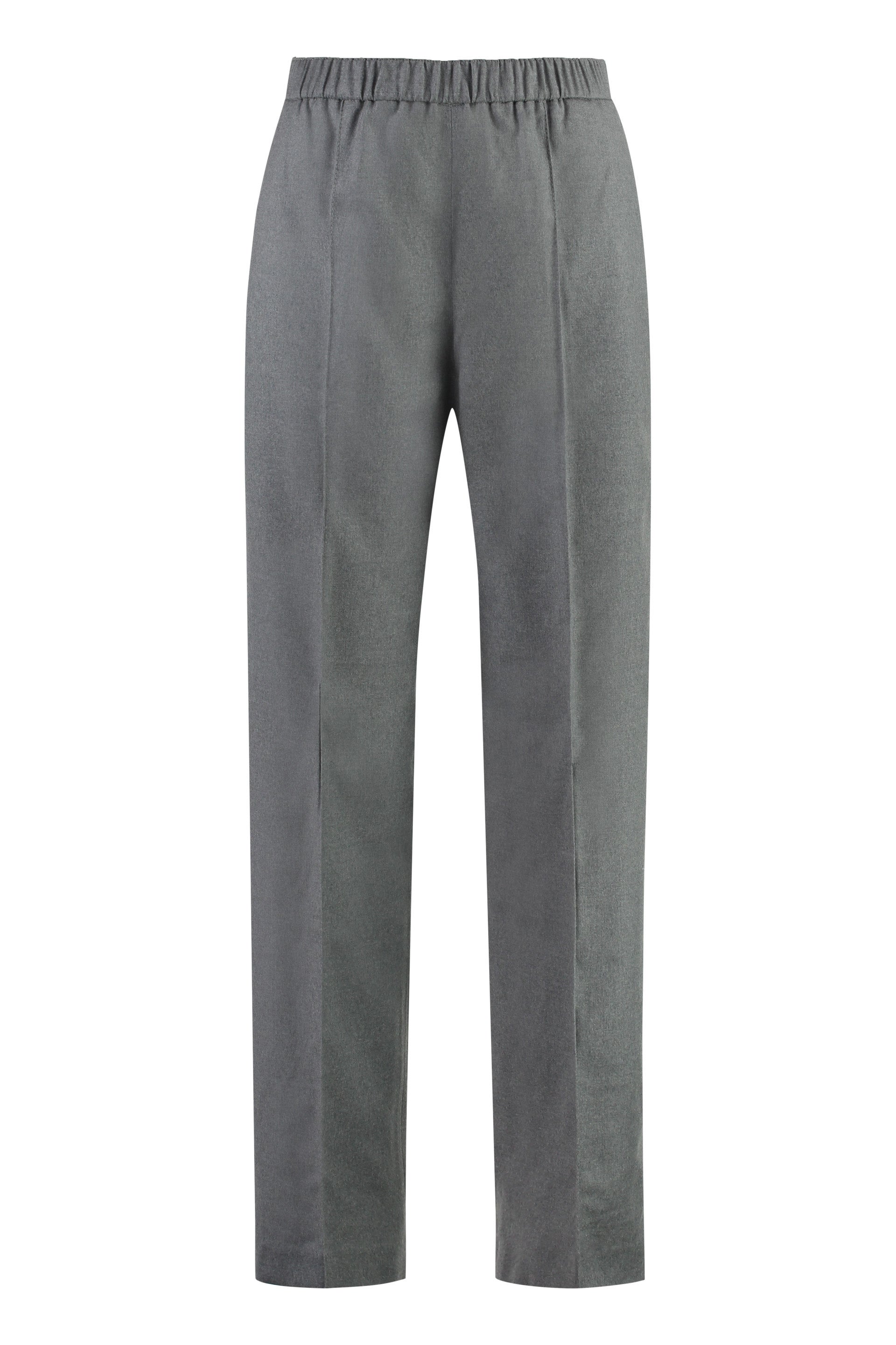 Wool track-pants